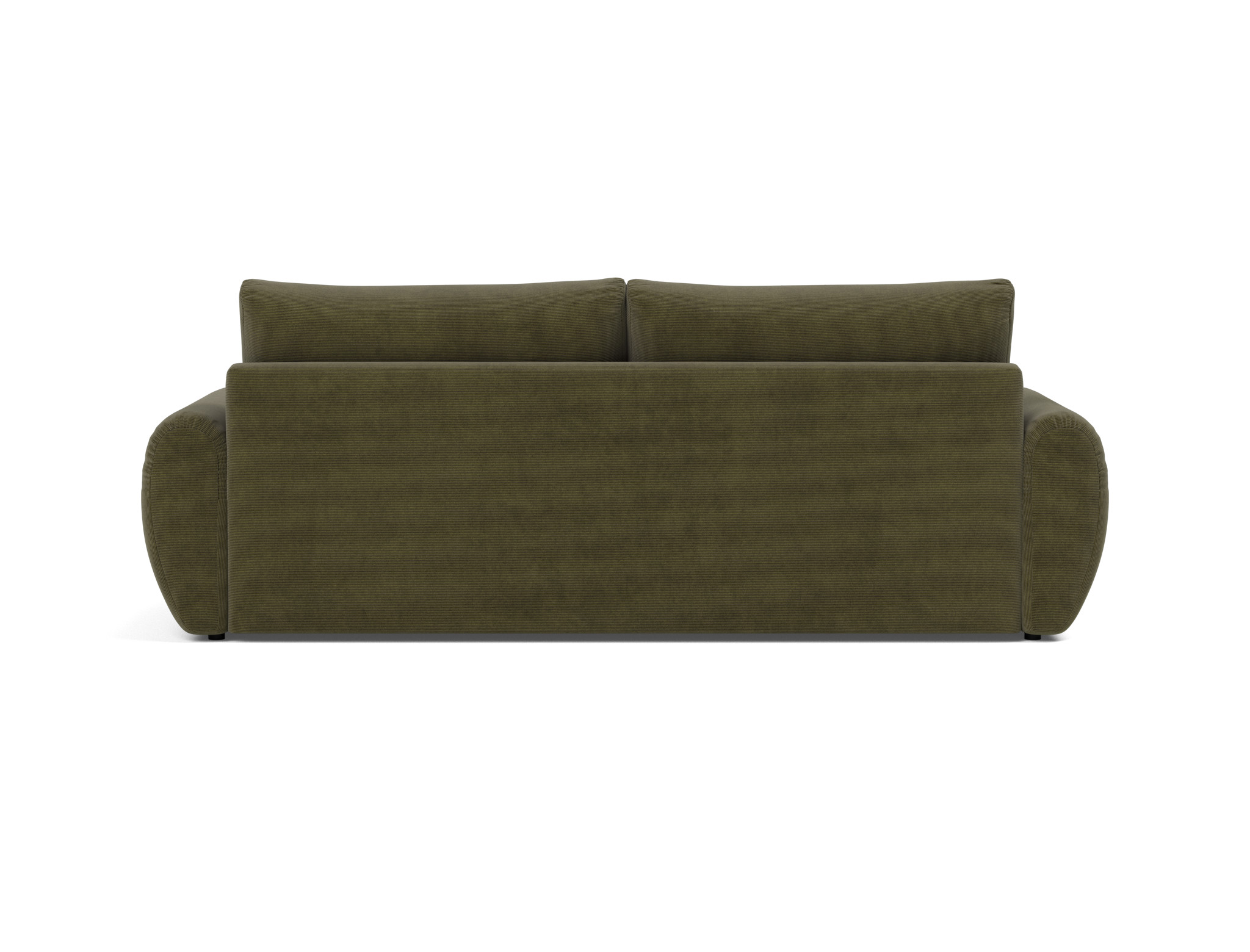 Schlafsofa Norum mit Curve-Armlehnen Kord Cordufine 316-Pine-Green