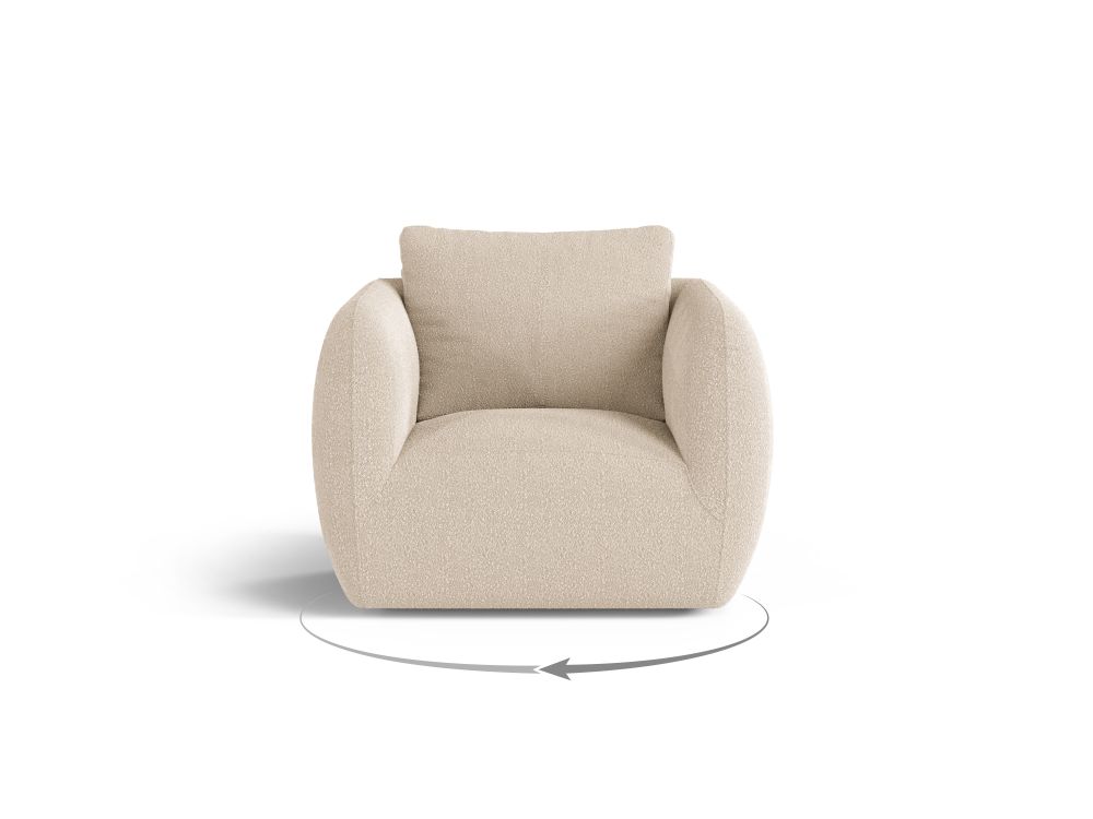 Cosmopolitan Design Sessel Nimes Boucle Baloo Beige