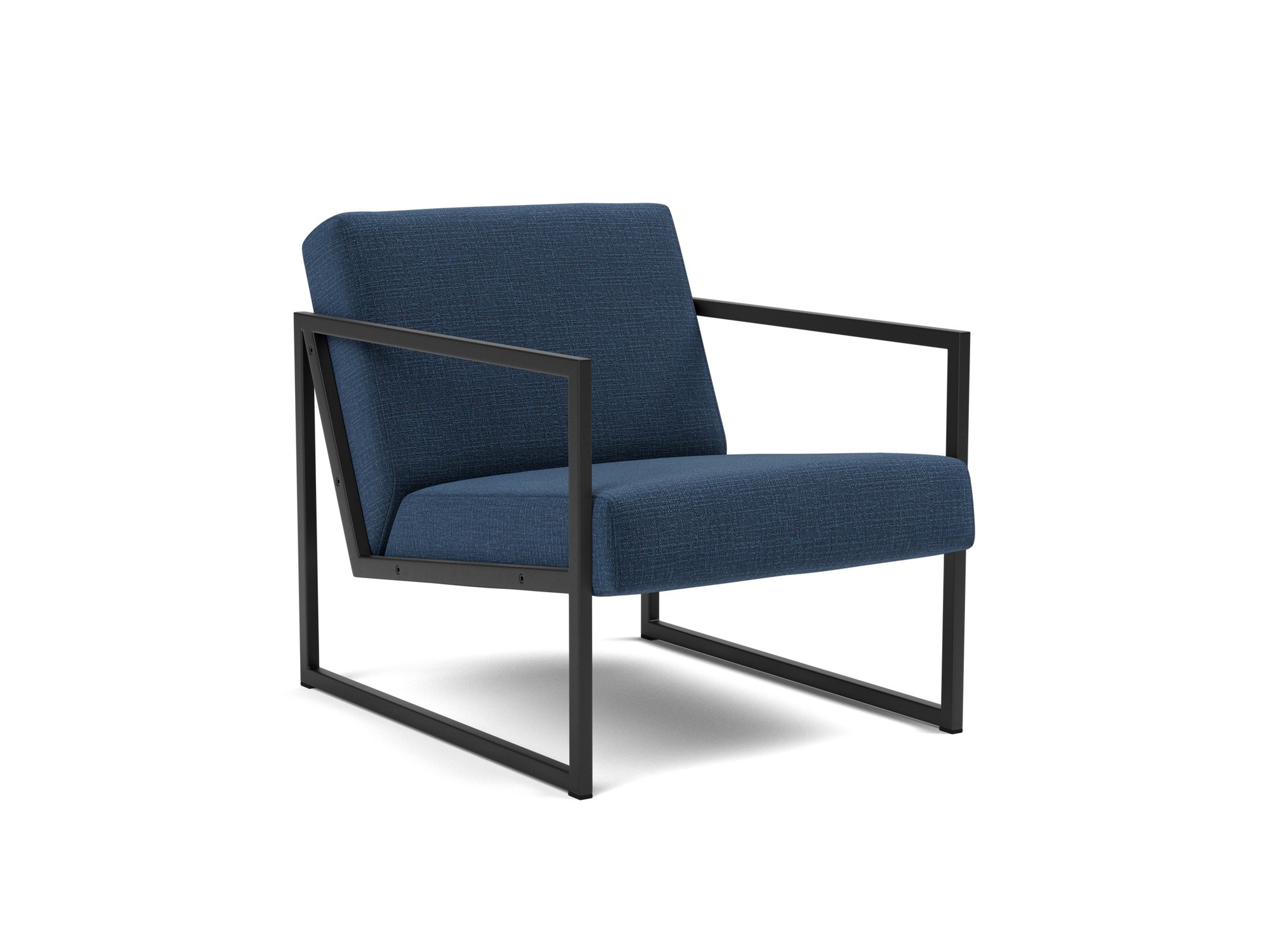 Sessel Vikko mit Armlehnen Chenille Esina 414-Indigo-Blue