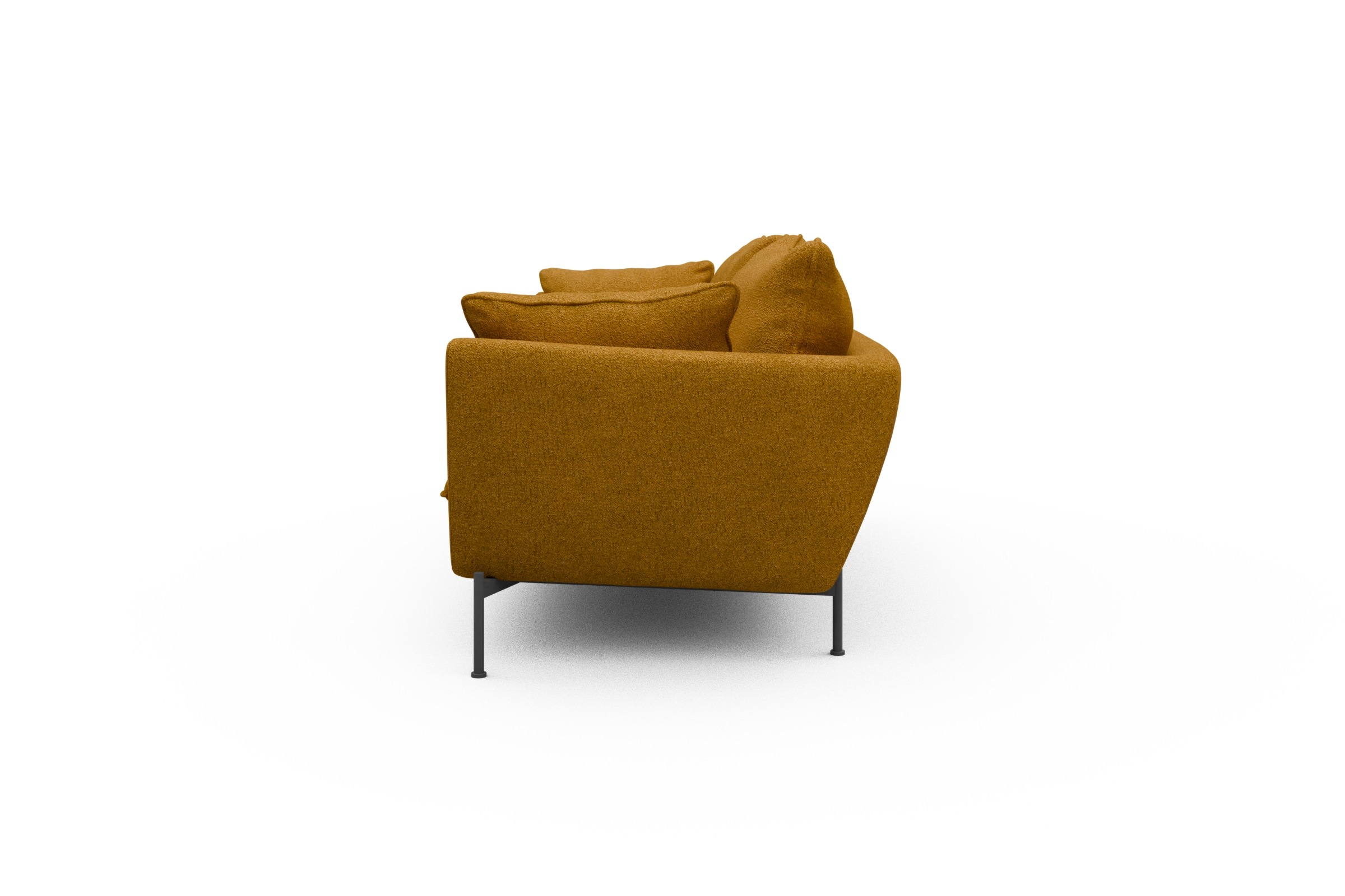 Sofa Anton PREMIUM 3-Sitzer Boucle-Ochre