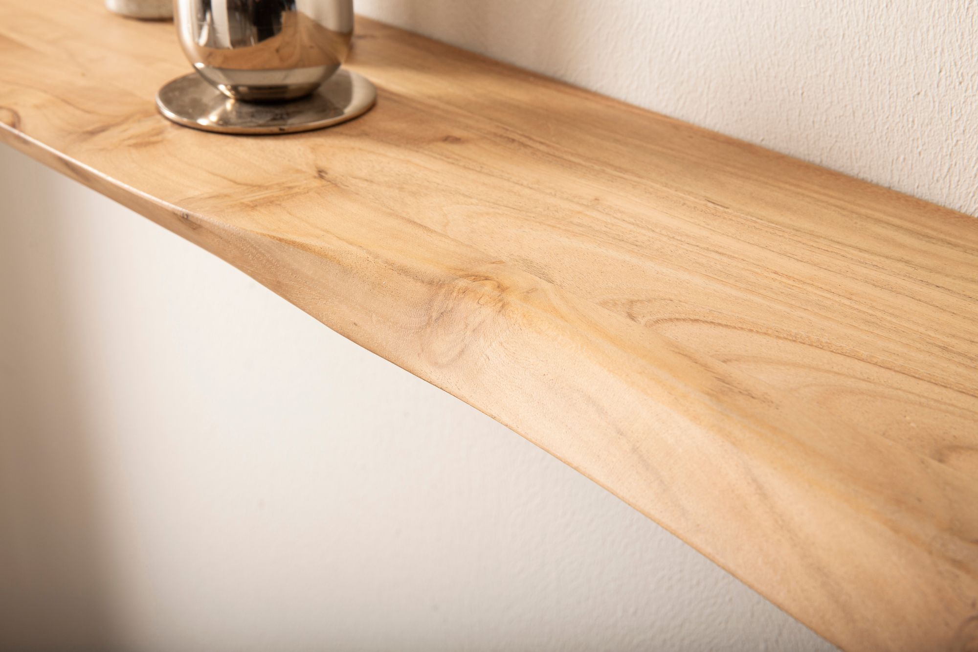 Wandregal Borgund Akazie Massivholz Breite 40 cm
