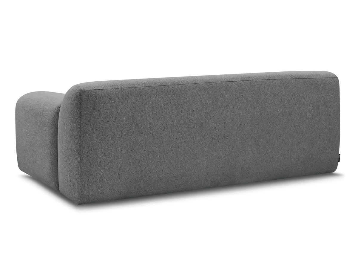 Bobochic Melisse Sofa 2-Sitzer Melange-Stoff Dunkelgrau