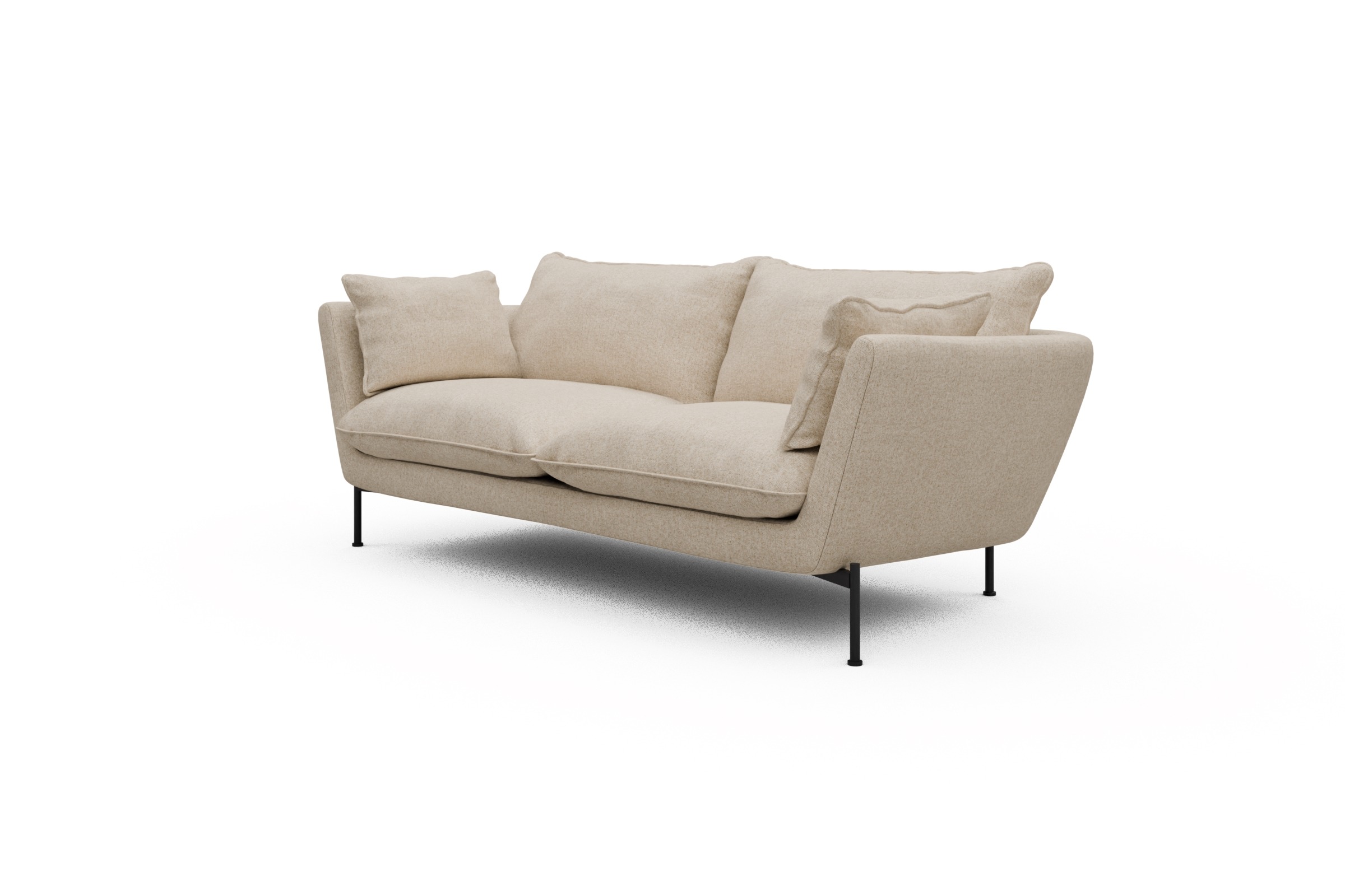 Sofa Anton PREMIUM 2-Sitzer Casone-Natural-Beige