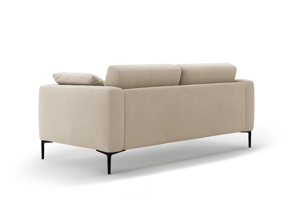 Cosmopolitan Design Sofa Lazio 3-Sitzer Samt Salvador Beige