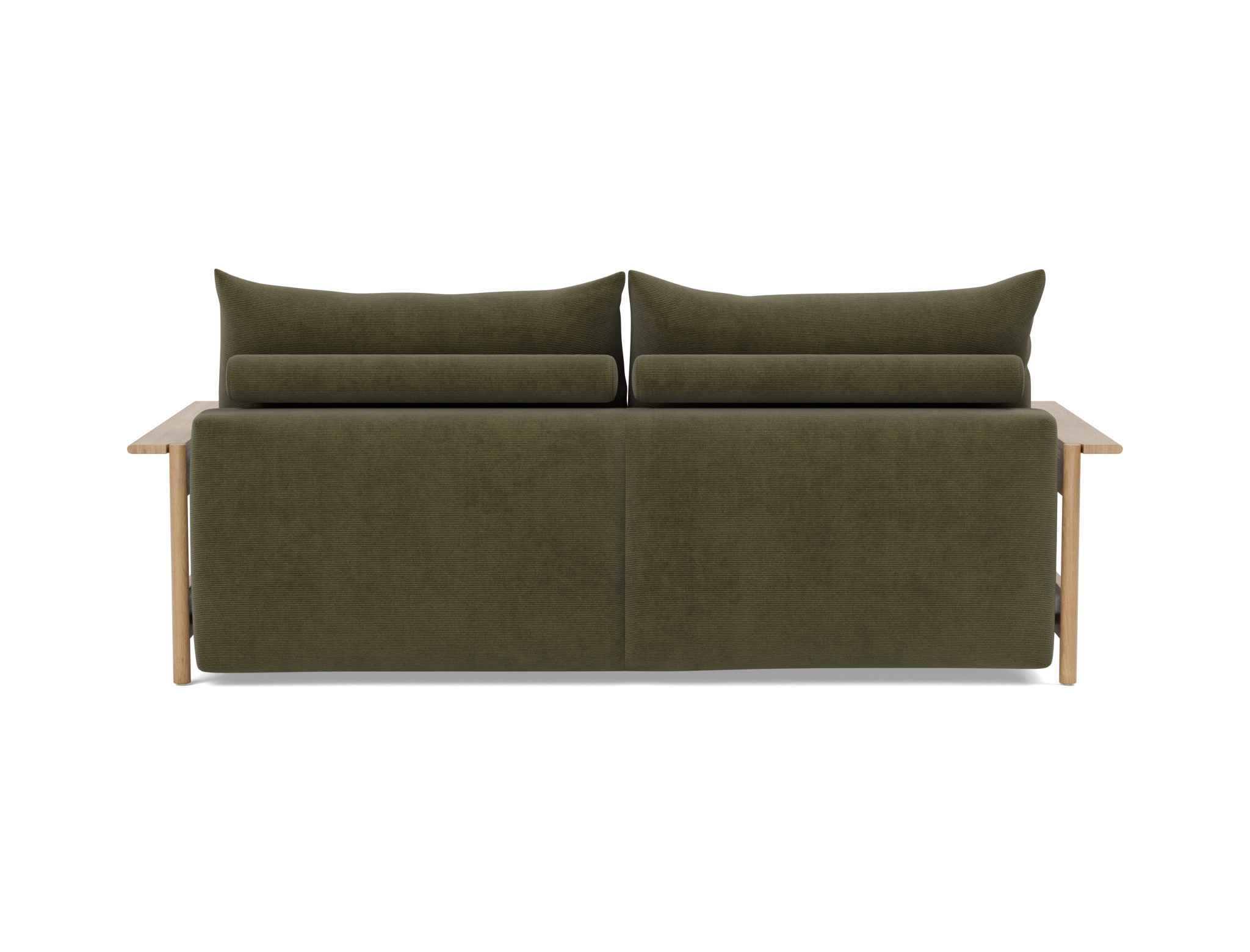 Schlafsofa Malloy Wood Kord Cordufine 316-Pine-Green