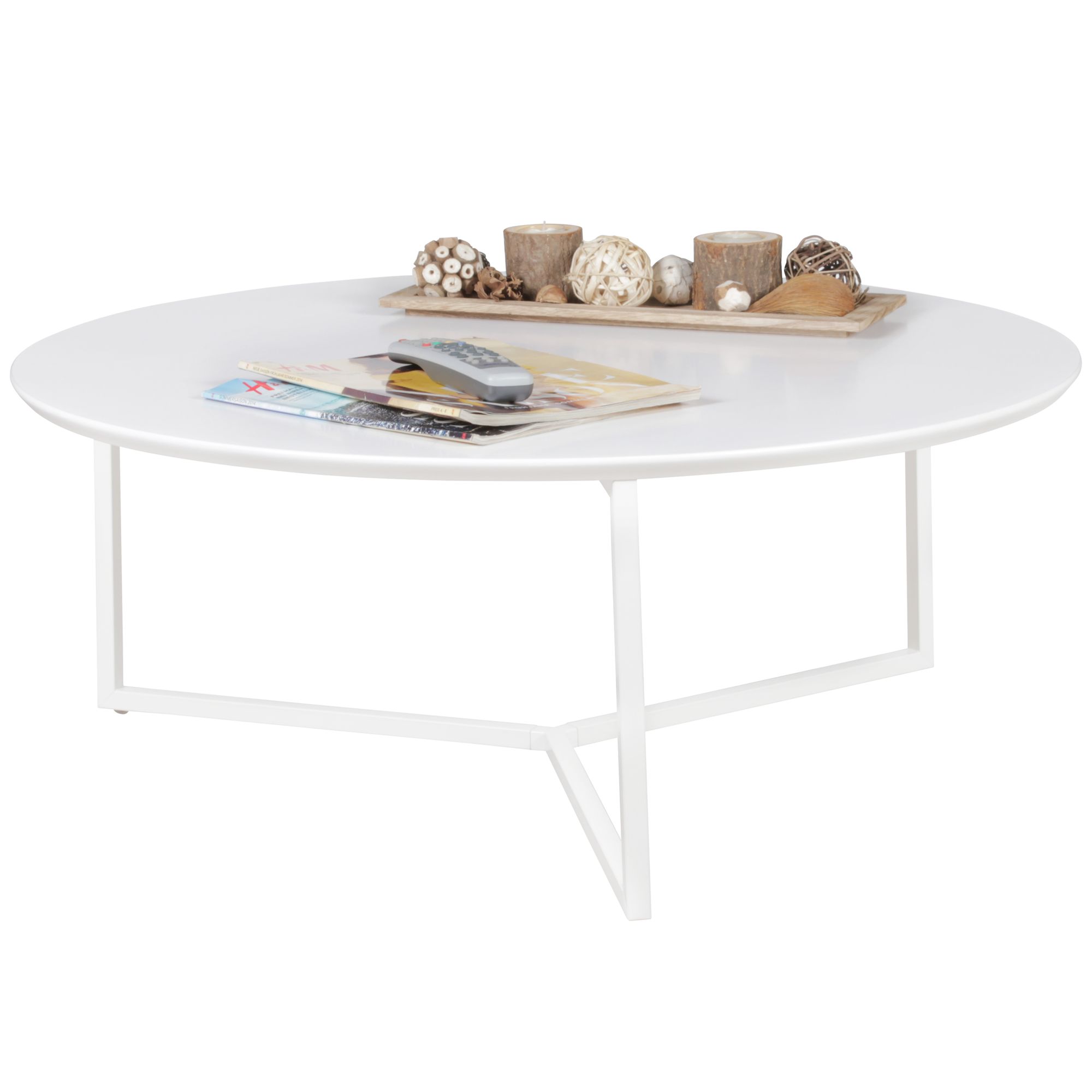 Couchtisch Styrso Weiß Ø 80 cm