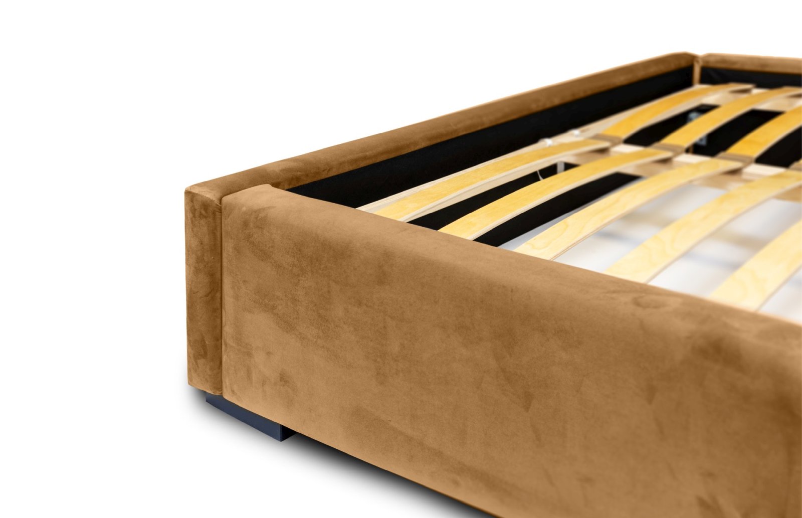 Polsterbett Sento-I Samtstoff 140x200 mit Holzrahmen Magic Velvet 2214