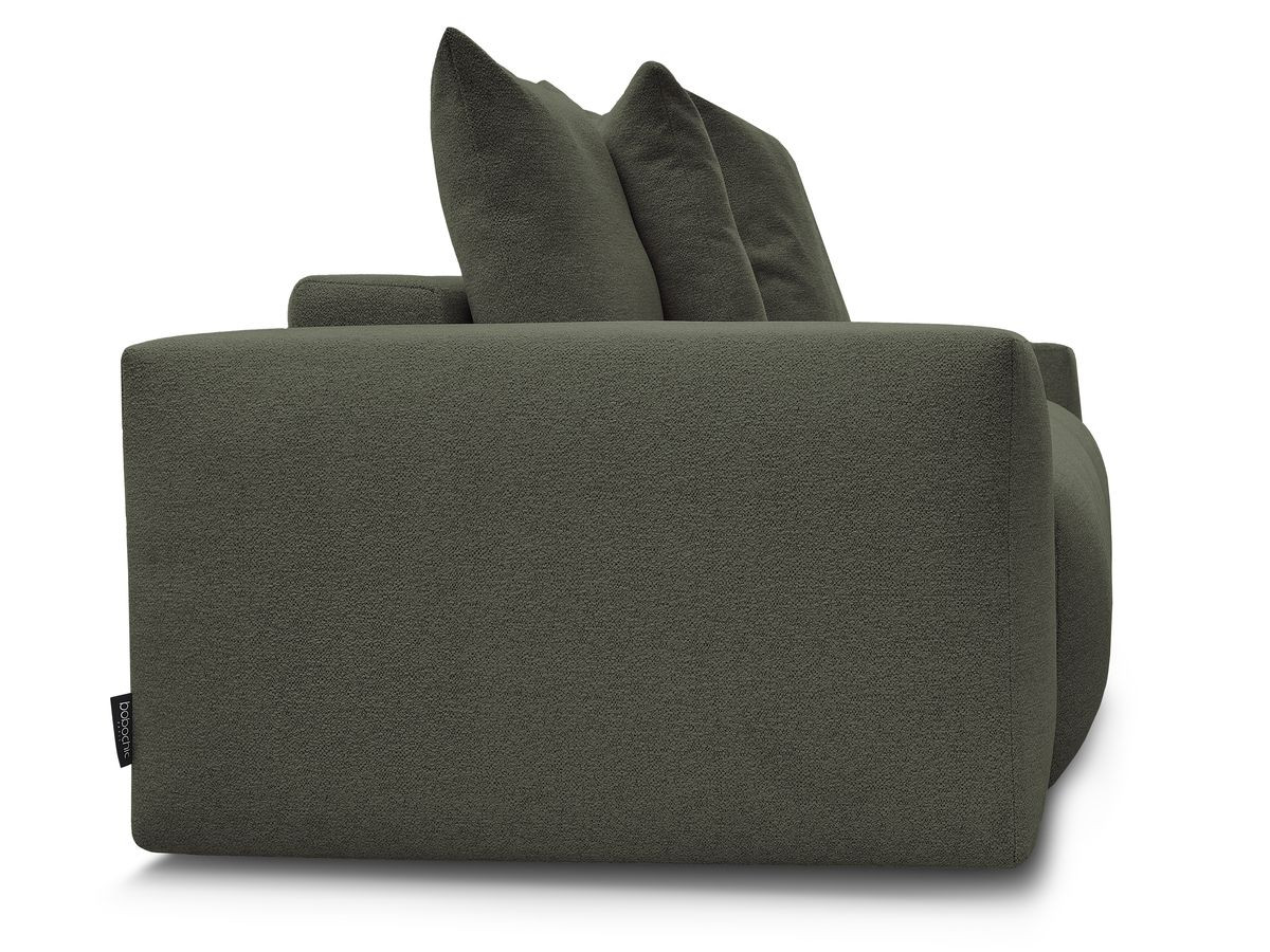 Bobochic Voltaire Sofa 3-Sitzer 280 × 124 cm Melange-Stoff Grün