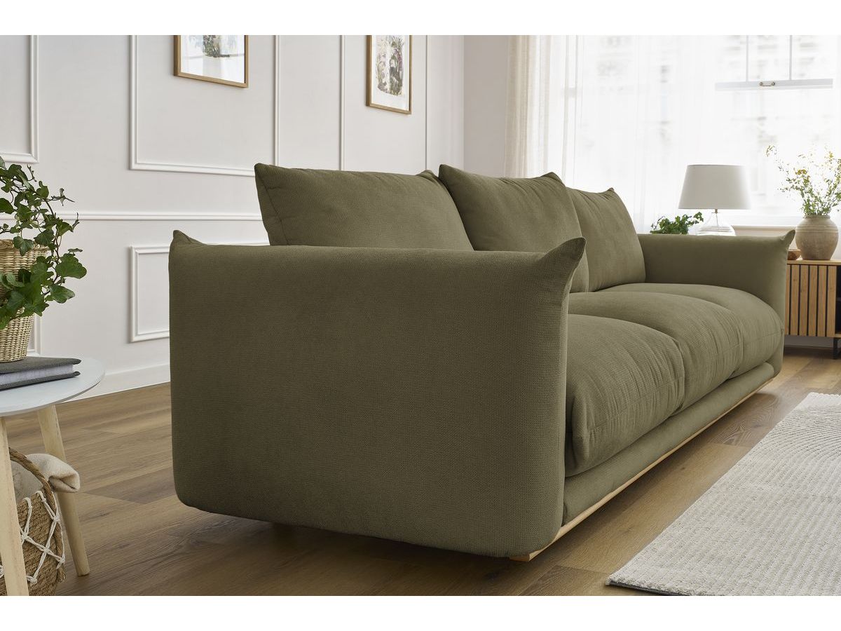 Bobochic Ernest Sofa 3-Sitzer 265 × 106 cm Stoff Grün