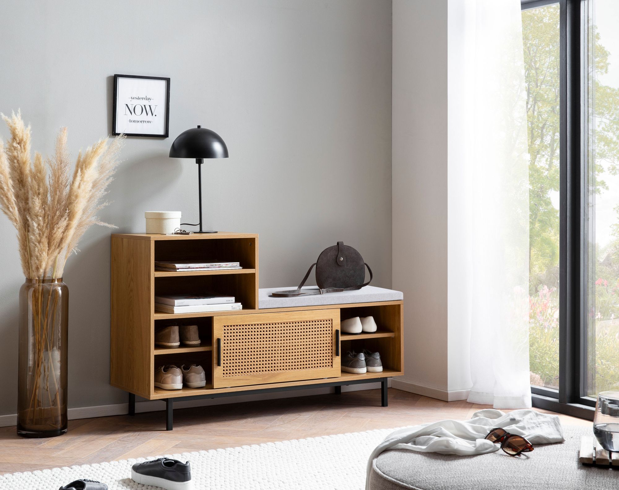 Schuhbank Eggedal Braun 120 × 40 × 75,5 cm