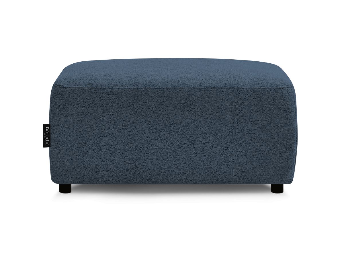 Bobochic Atilla Pouf Melange-Stoff Blau