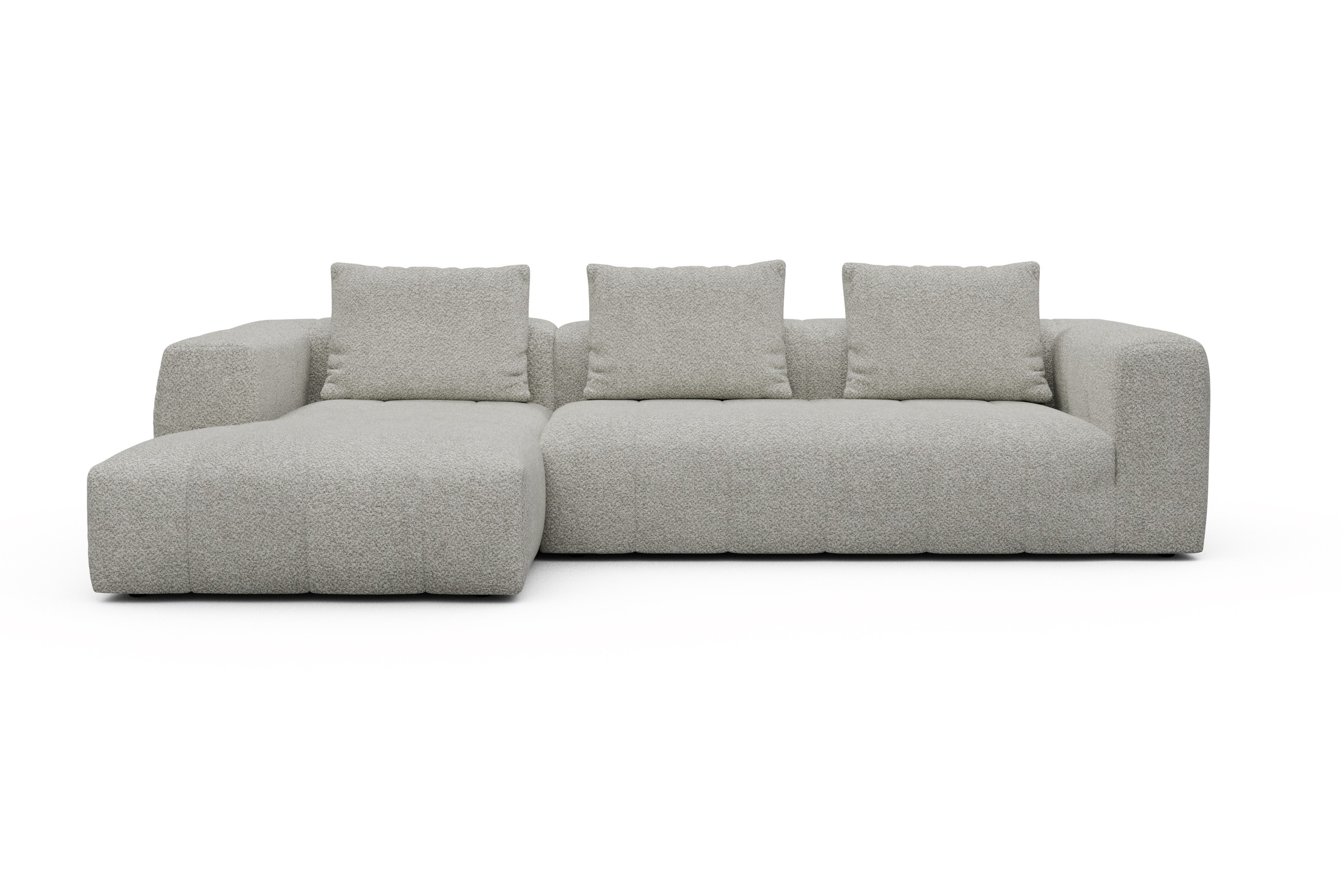 Hugo 2,5-Sitzer Armlehne rechts mit Chaiselongue Vanora-Warm-Sand moebelfaktor