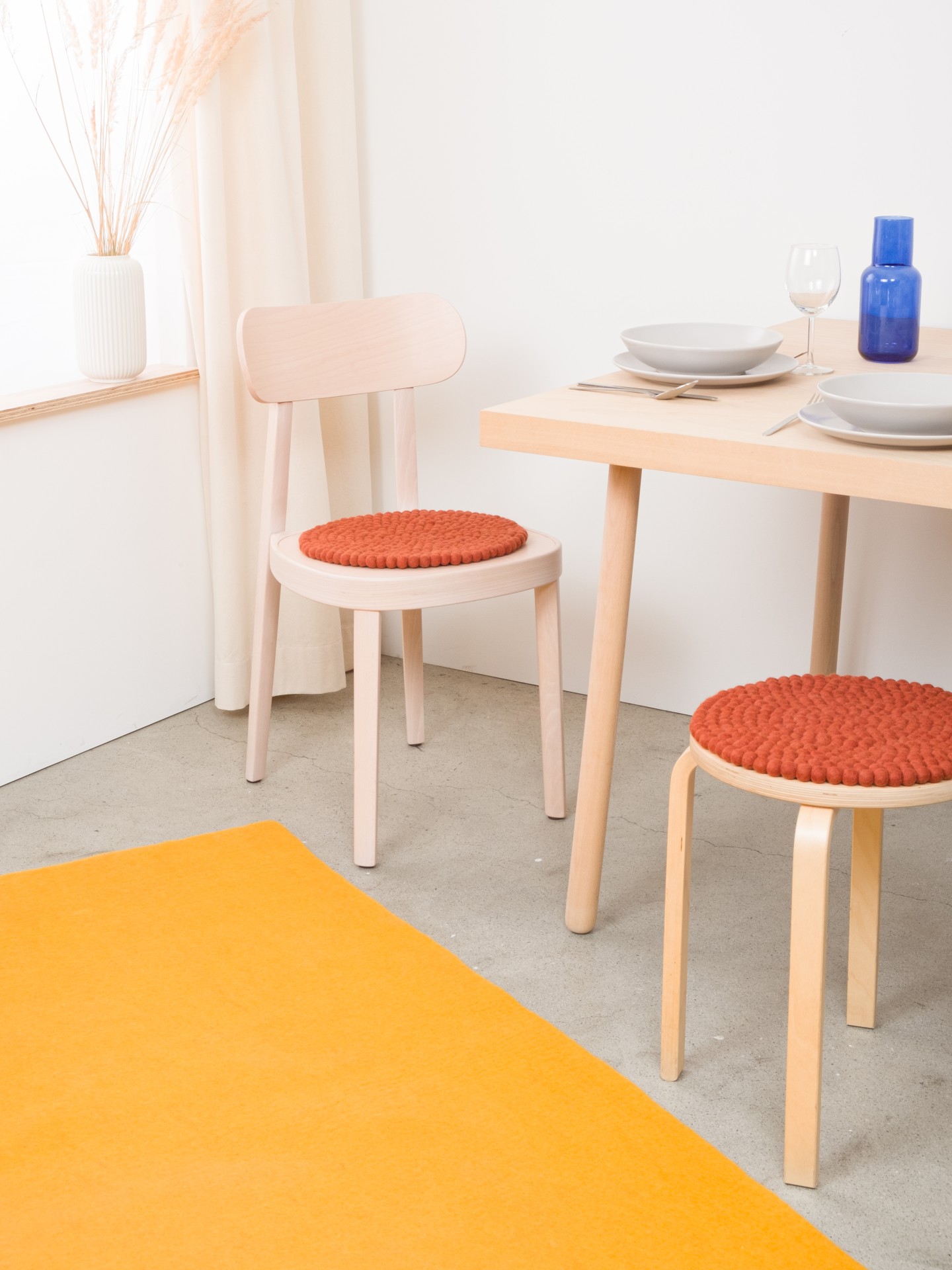 myfelt Lora - Filzkugel Sitzauflage rund