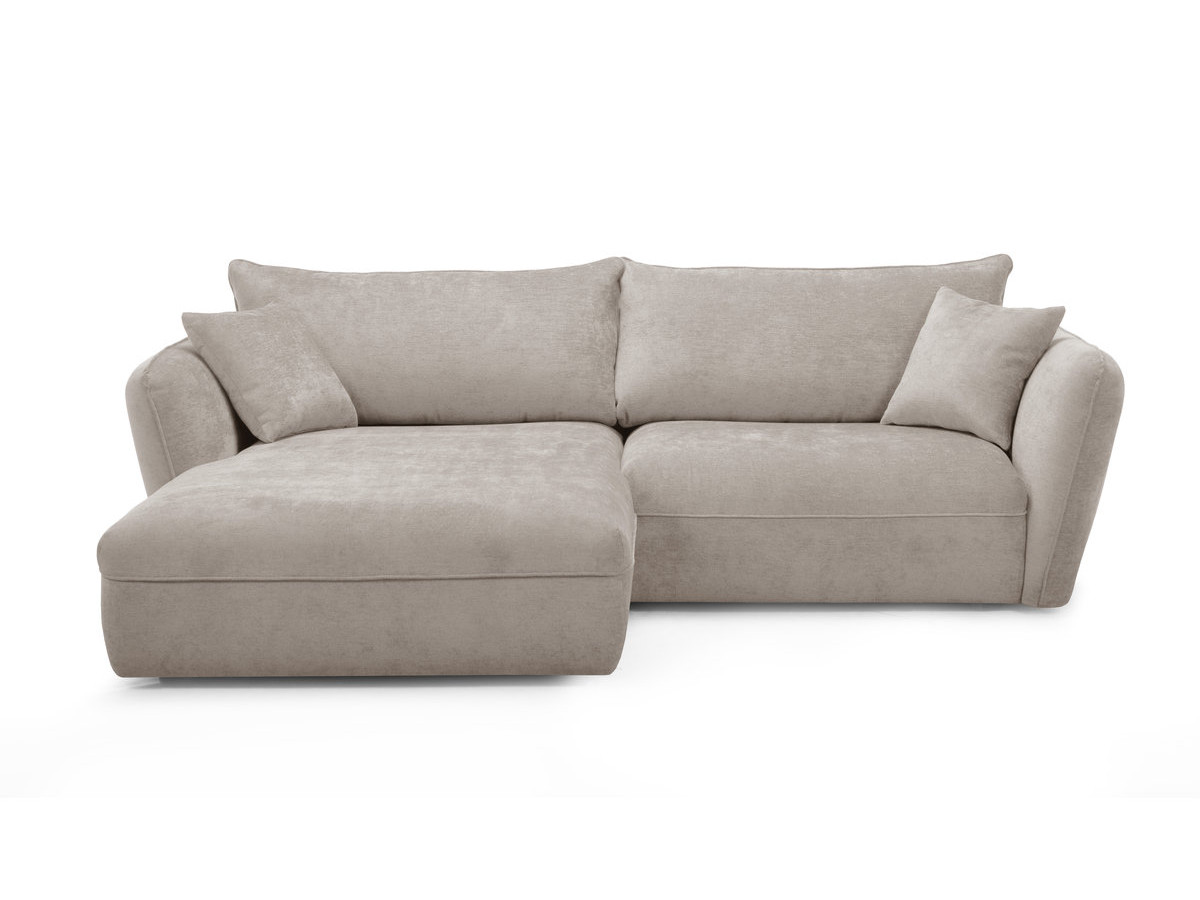 Bobochic Luigi Ecksofa Strukturstoff Beige Ecke links