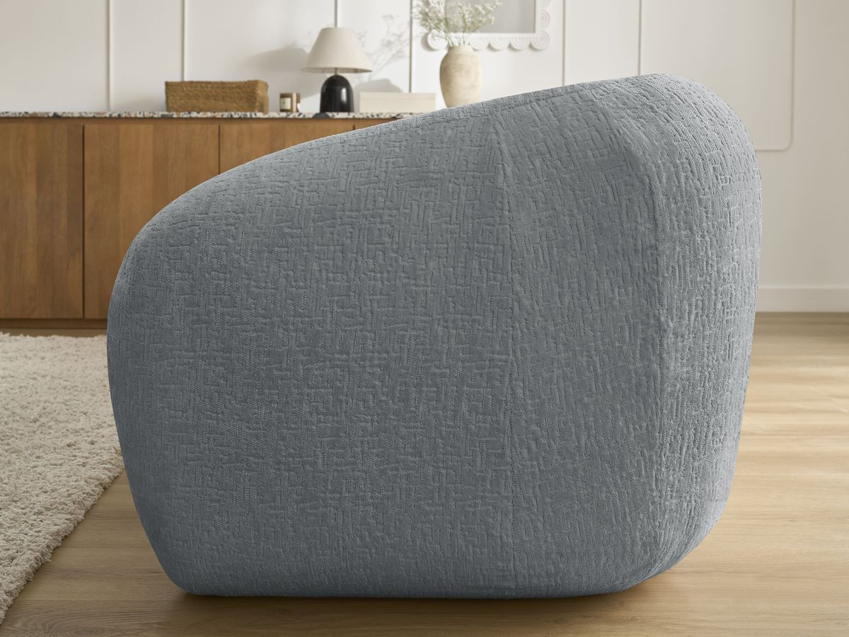 Bobochic Neyo Schlafsofa 3-Sitzer Strukturstoff Dunkelgrau