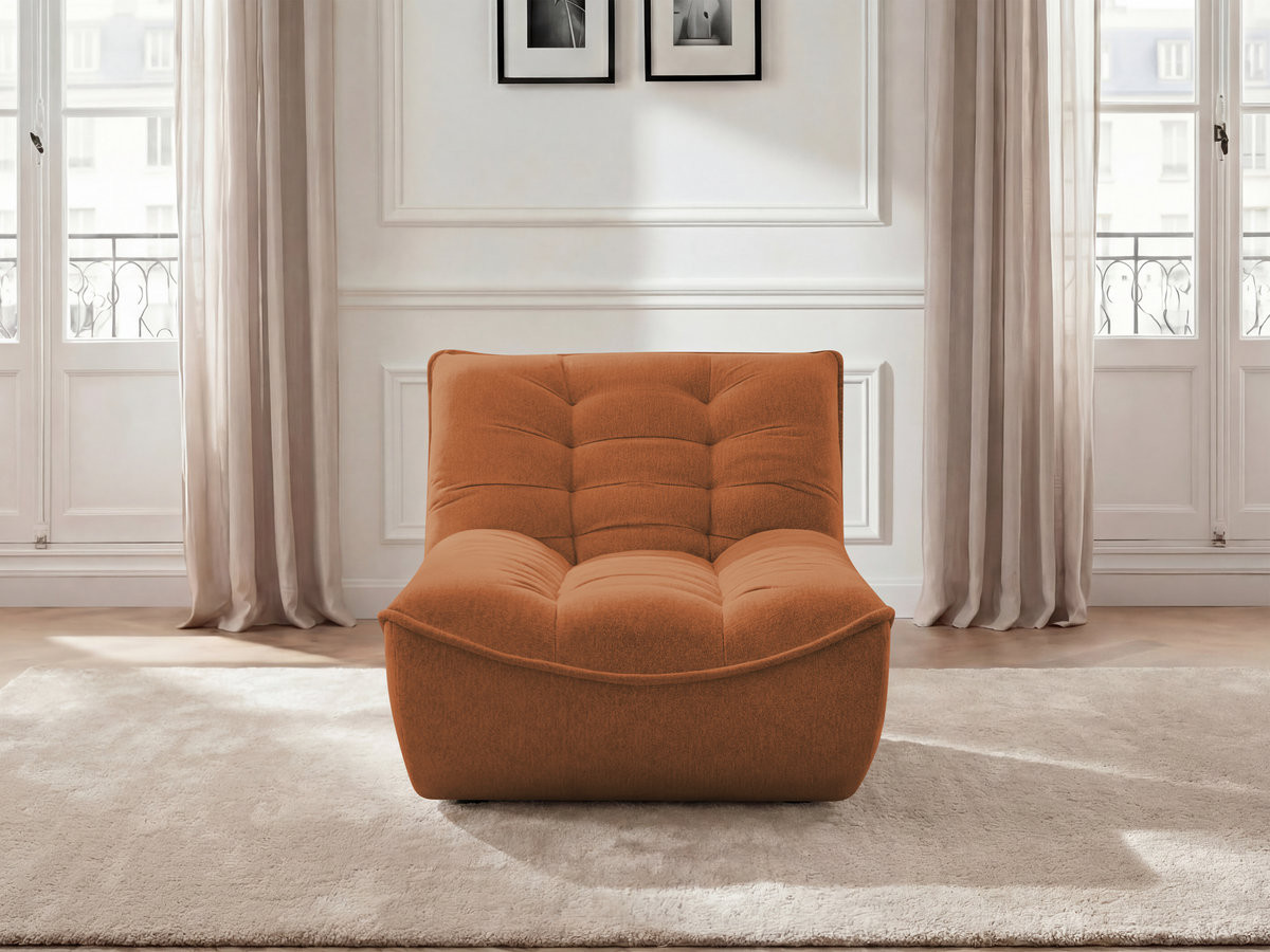 Bobochic Serena Méridienne-Modul Melange-Stoff Orange