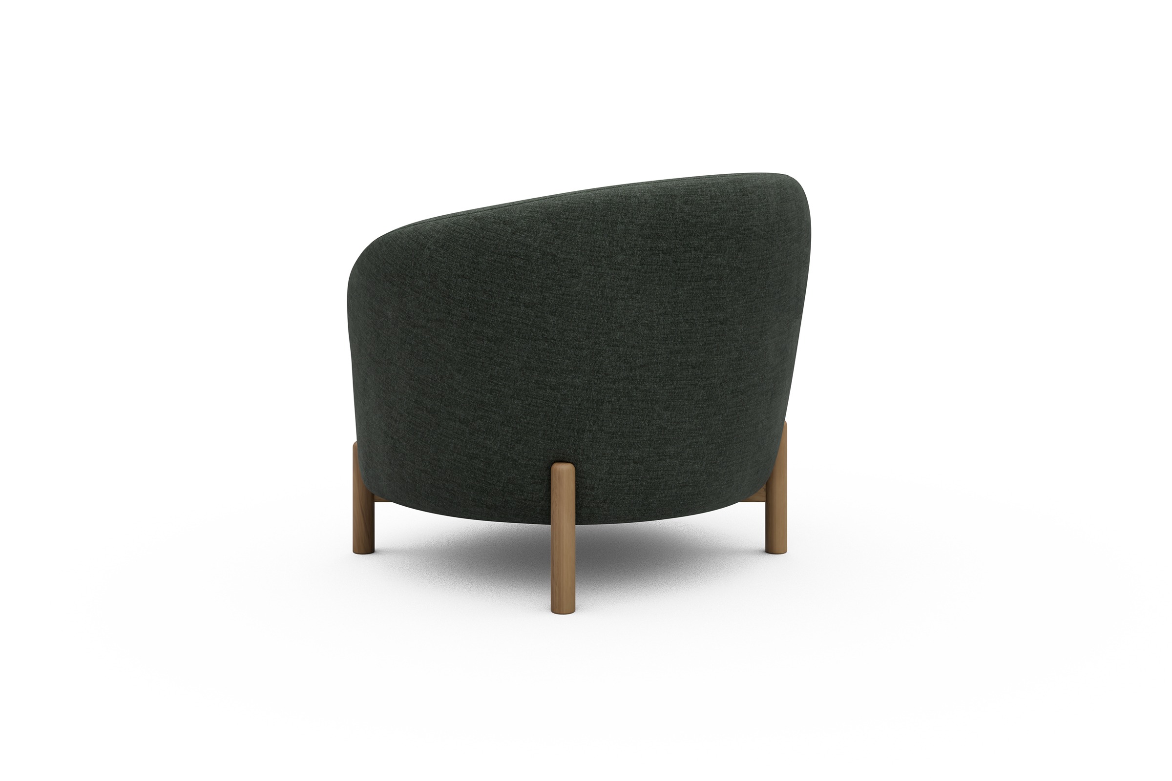 Sessel Ronda Holzbeine Eiche Natur Aivi-Pine-Green
