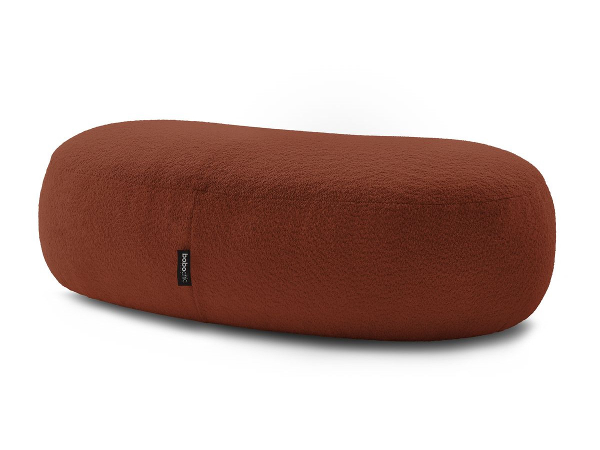 Bobochic Saint-germain Pouf Bouclé-Stoff Orange