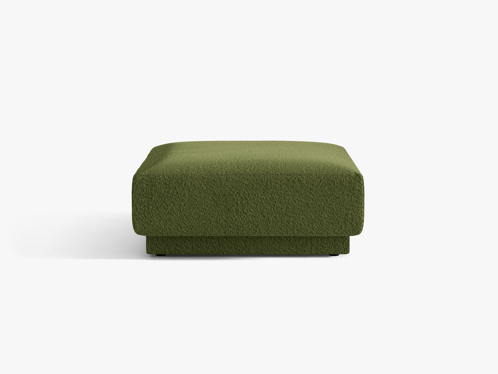 Micadoni Hocker Miley 1-Sitzer Boucle Baloo Dunkel-Olivgrün