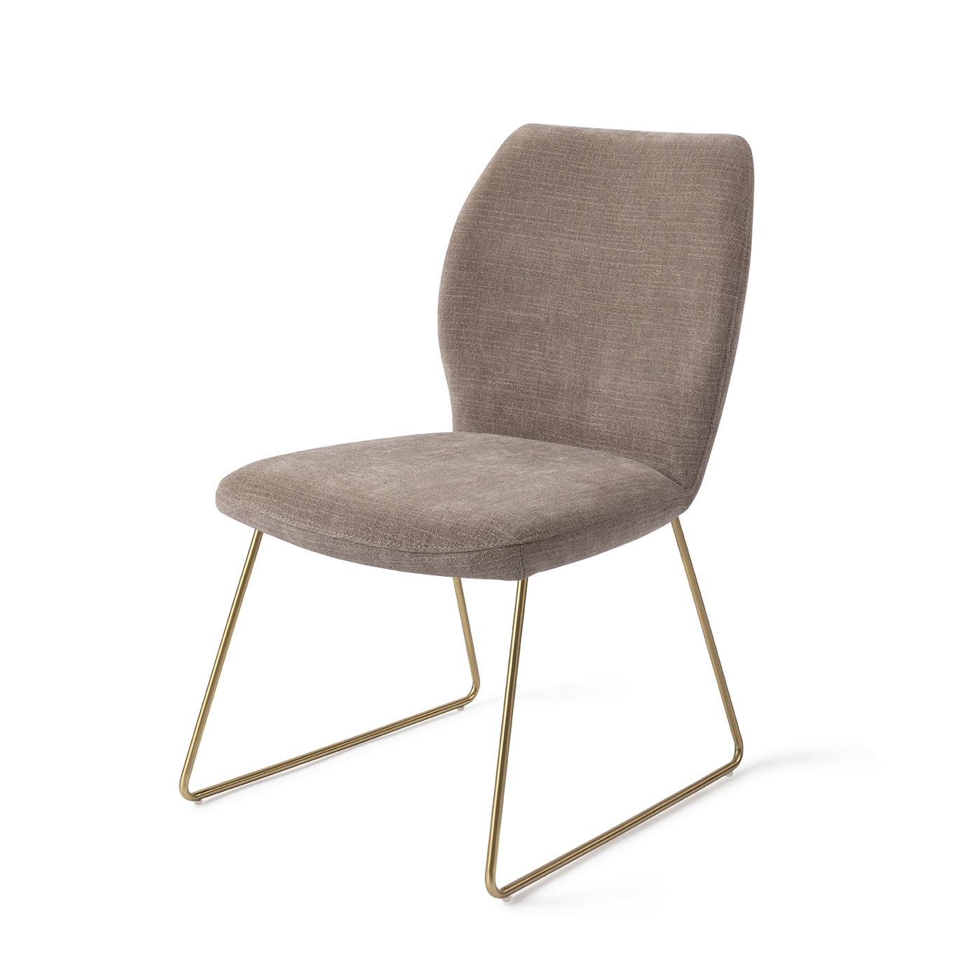 Jesper Home Esszimmerstuhl Ikata Mocha Mist Slide Gold