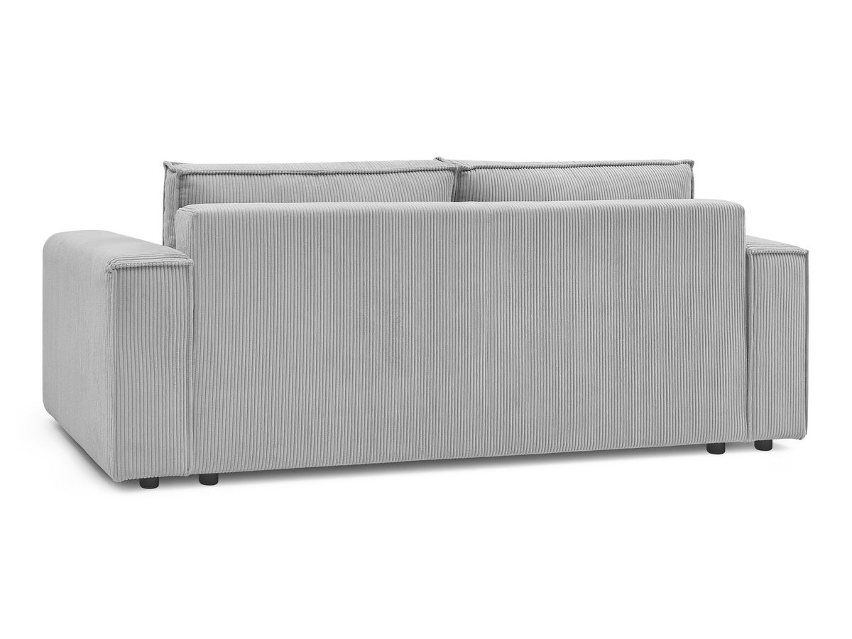 Bobochic Nihad Sofa 3-Sitzer Cordsamt Hellgrau