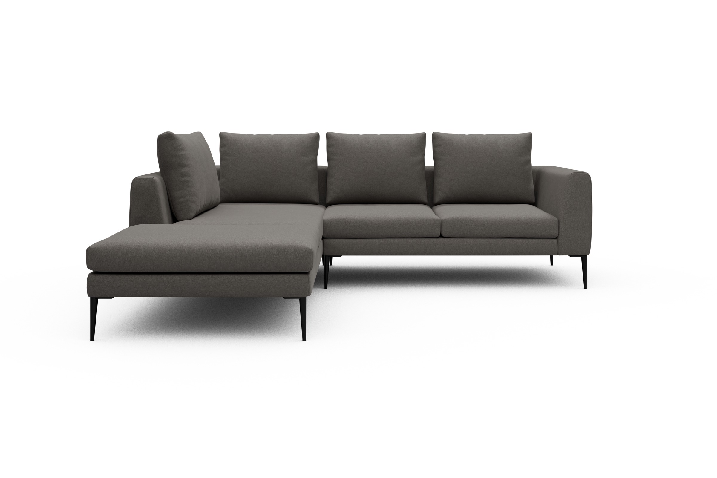Skandi Home Ecksofa Paul Relax-Ecke links mit 2-Sitzer Satya-Taupe moebelfaktor