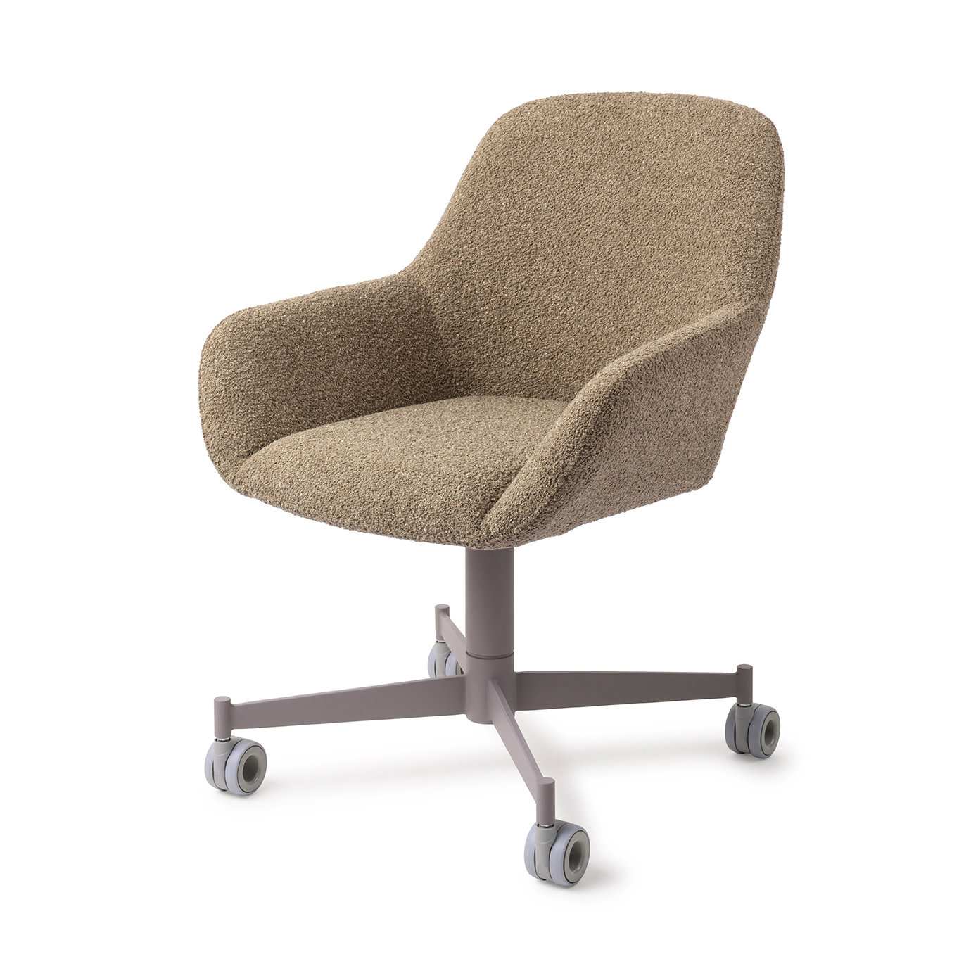 Jesper Home Esszimmerstuhl Kushi Moss Meadow Caster Grau