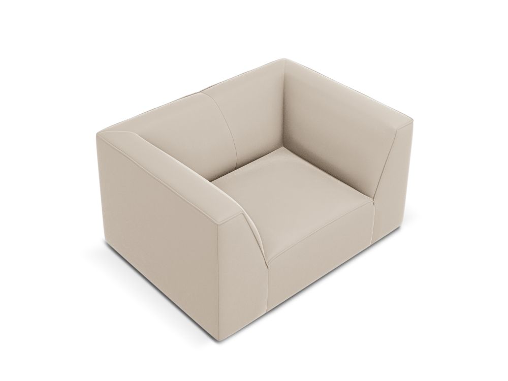 Cosmopolitan Design Sessel Siena Samt Salvador Beige