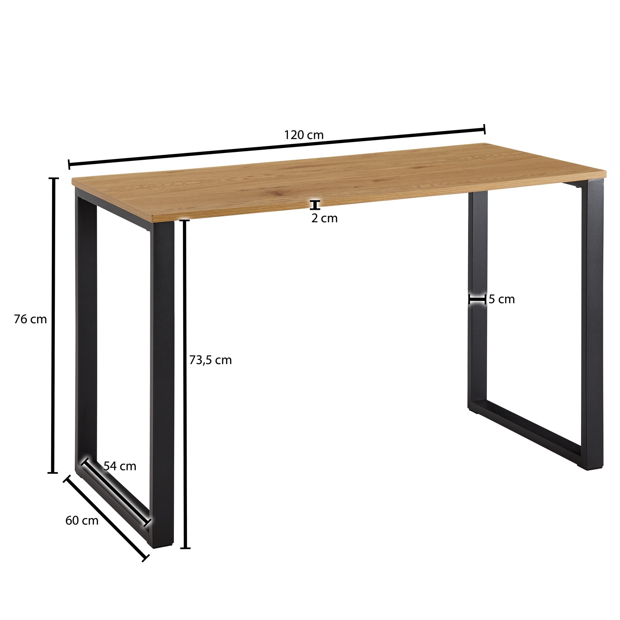 Schreibtisch Saurbaer Braun 120 × 60 × 76 cm