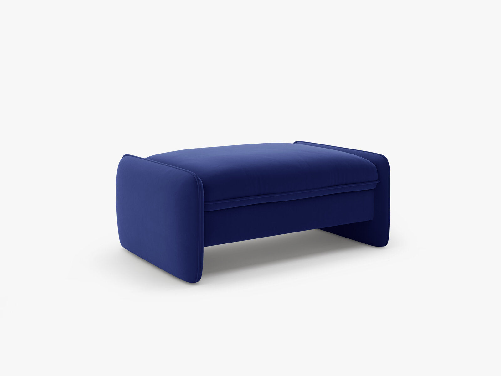 Micadoni Georgia Pouf XL Samt Magic Velvet Kobalt