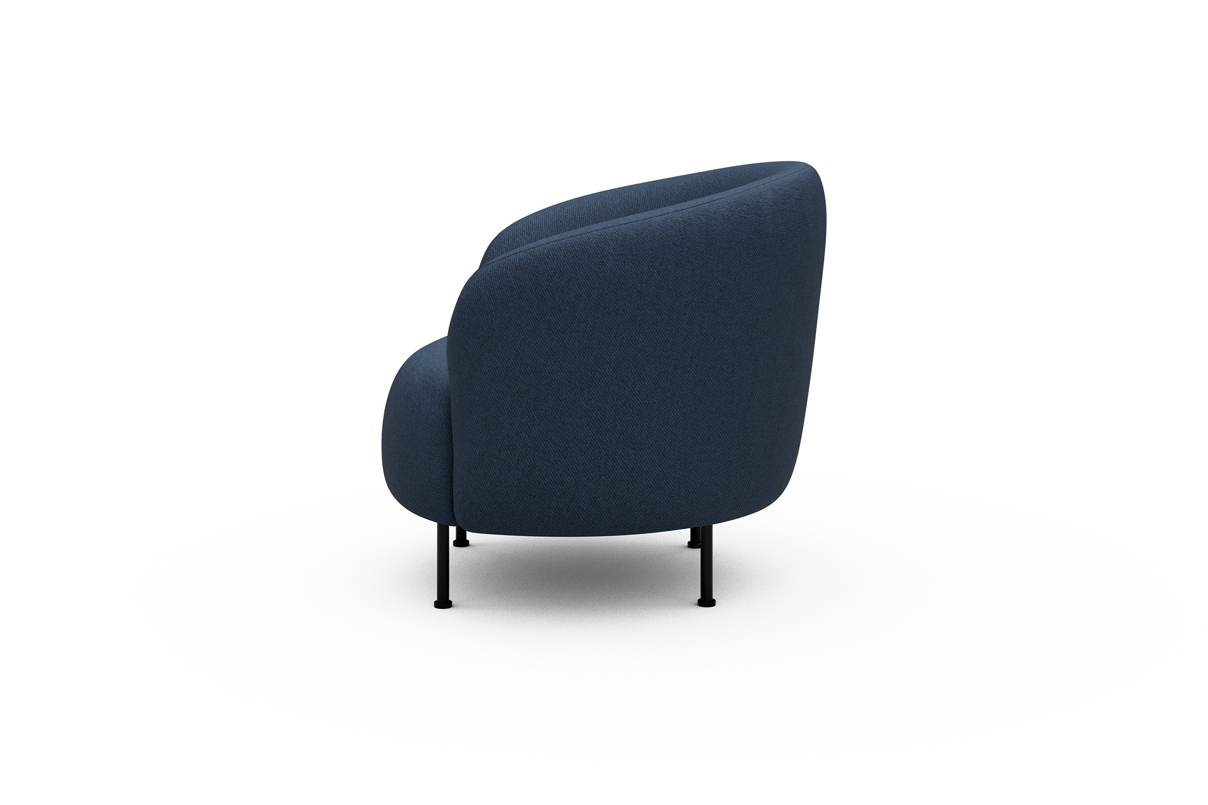 Sessel Ronda Metallbeine Schwarz Weda-Blue