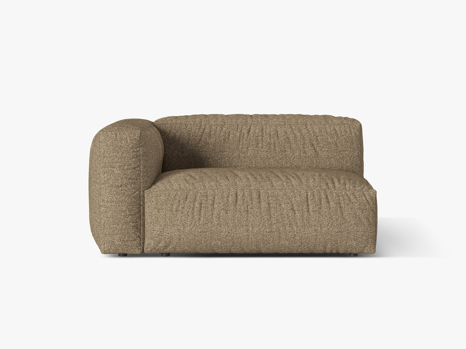 Micadoni Eckmodul Martina 1-Sitzer Groß Links Boucle Monet Cappuccino