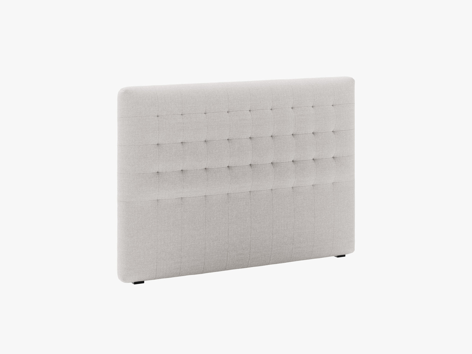Micadoni Nova Samtiger Kopfteil 120 cm (H 95 cm) Strukturierter Stoff Liberty Hellgrau 140x95