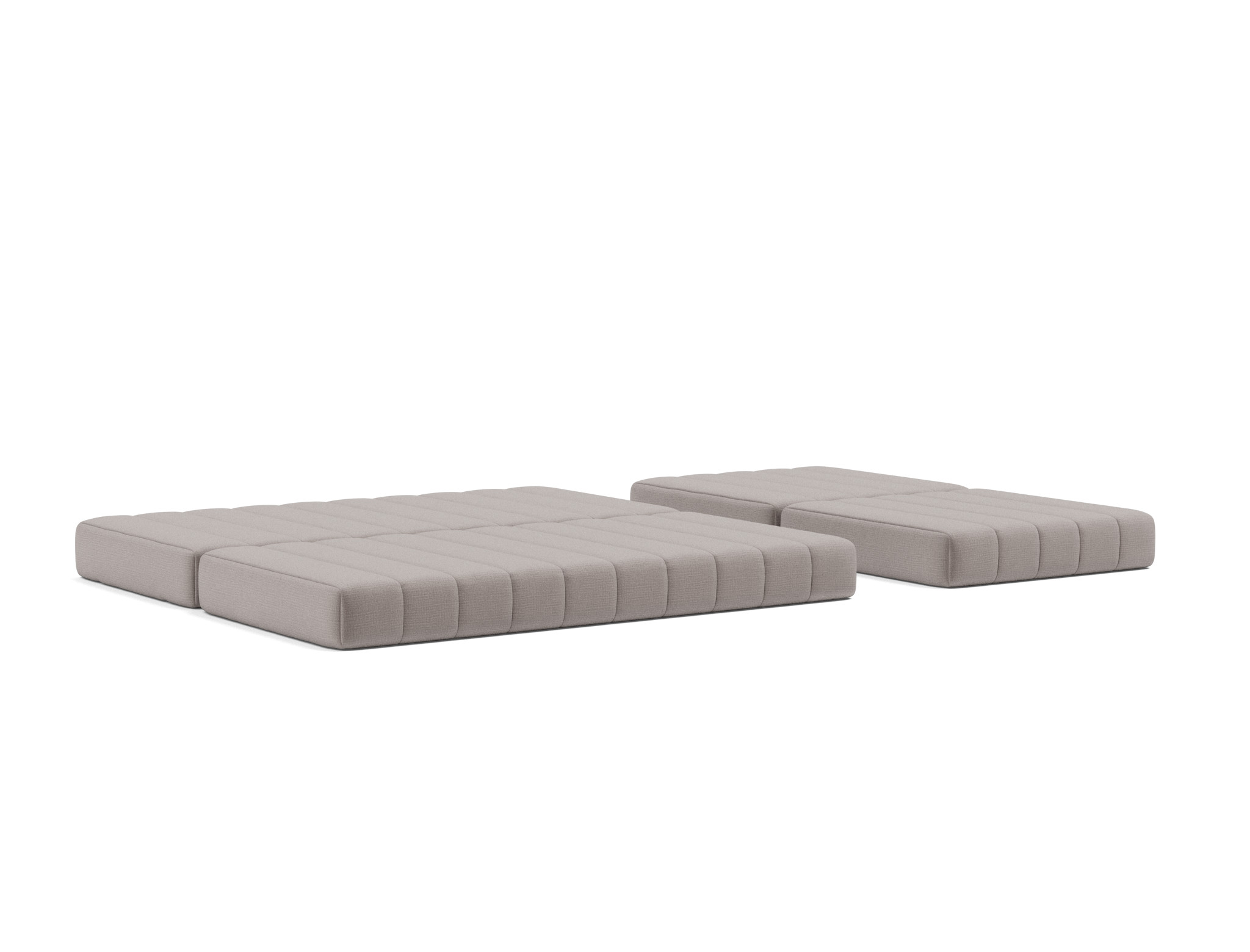 Schlafsofa CozyPad Grand mit Armlehnen Chenille Esina 418-Truffle