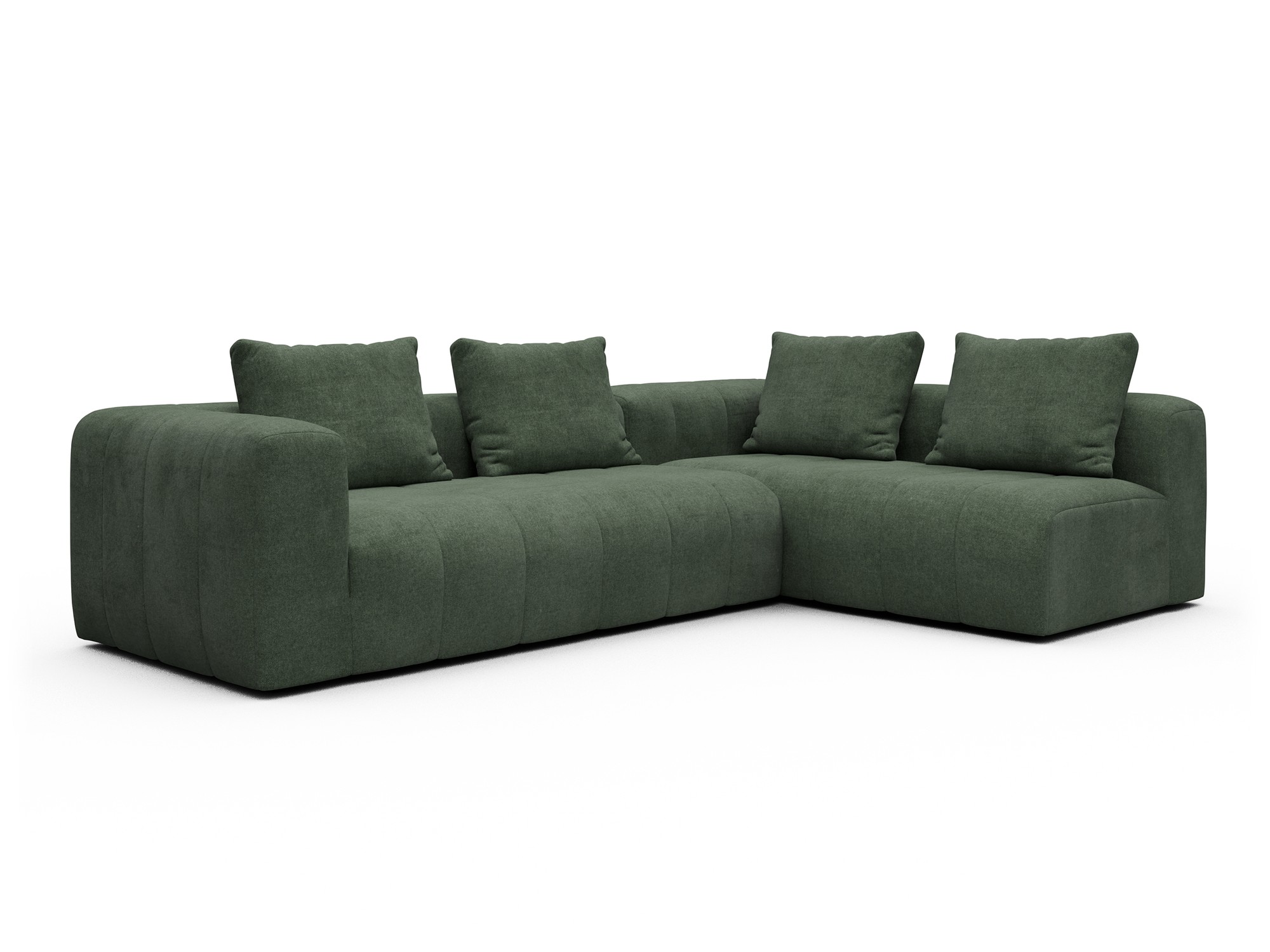 Hugo 2x 2,5-Sitzer Armlehne links Casone-Forest-Green moebelfaktor