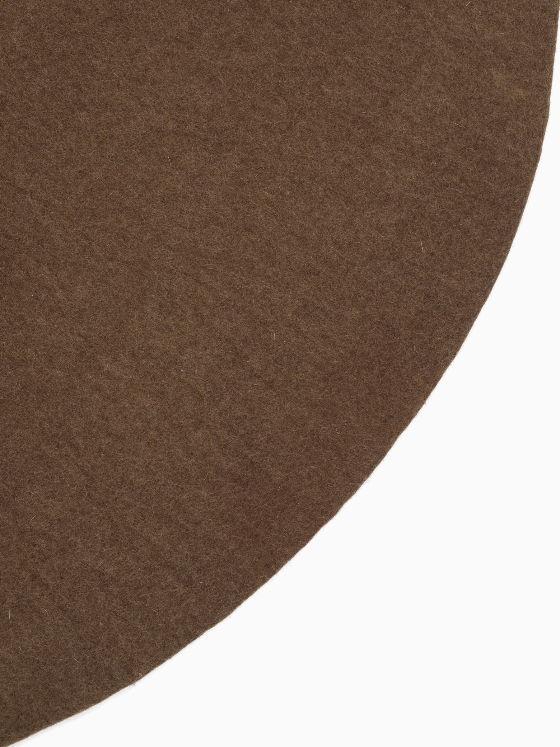 myfelt Egon Filzteppich Braun rund Ø 120 cm