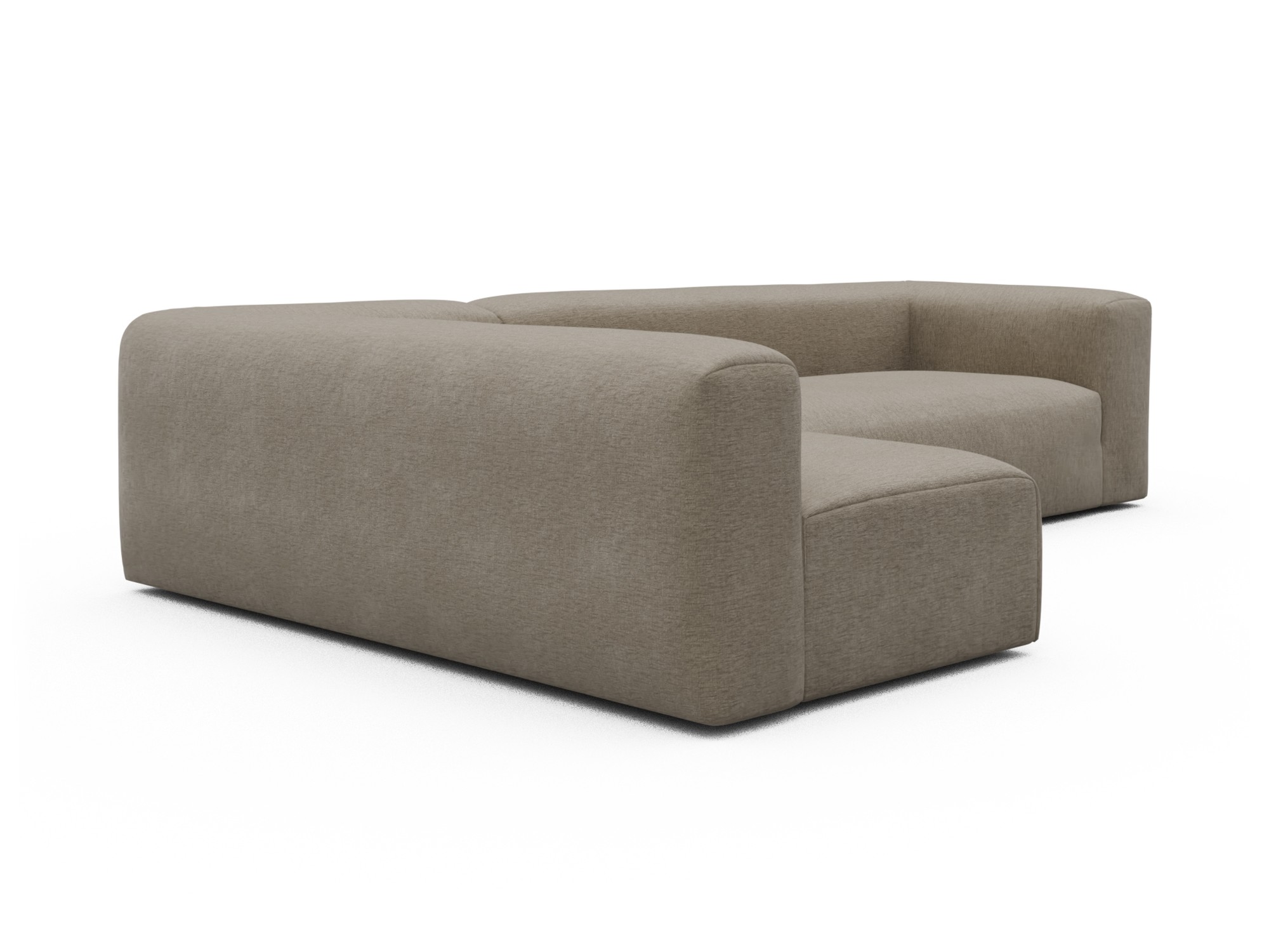 Skandi Home Ecksofa Fred 2x 2,5-Sitzer links offen Smooth-Belge moebelfaktor