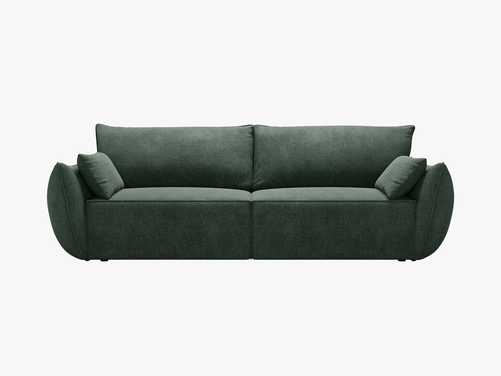 Micadoni Kaelle Sofa Mit Bettfunktion Und Stauraum Chenille Over The Horizon Flaschengrün