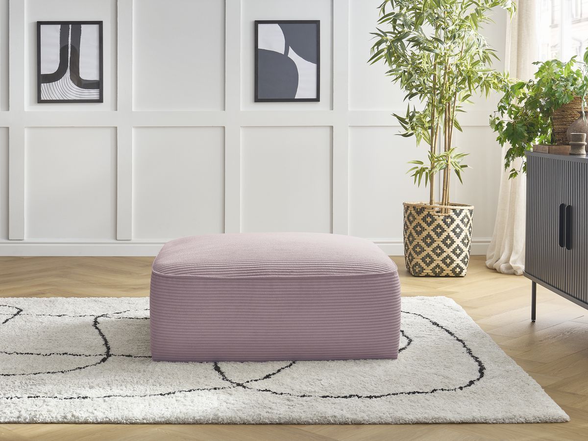 Bobochic Leopold Pouf Cordsamt Violett