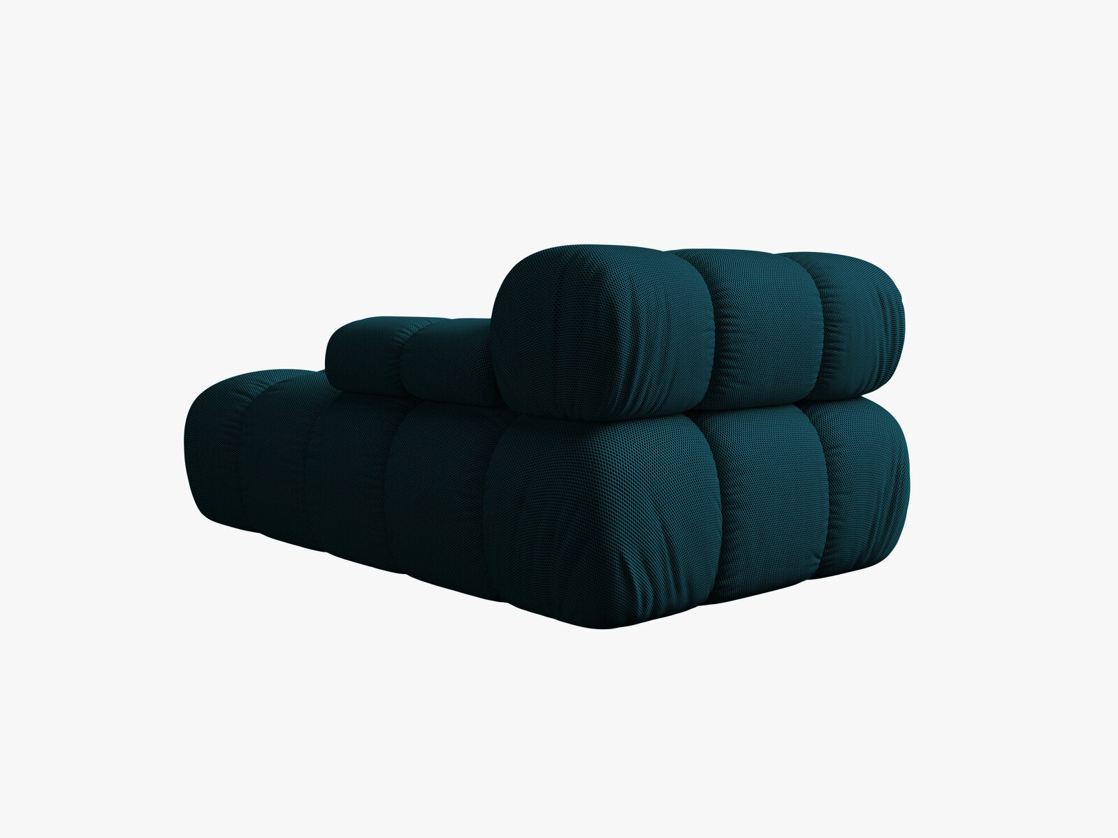 Micadoni Recamiere Bellis Rechts 3D-Stoff Sonic Marineblau