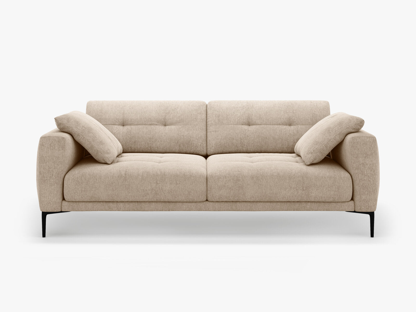 Micadoni Sofa Bemy 4-Sitzer Strukturierter Stoff Sand