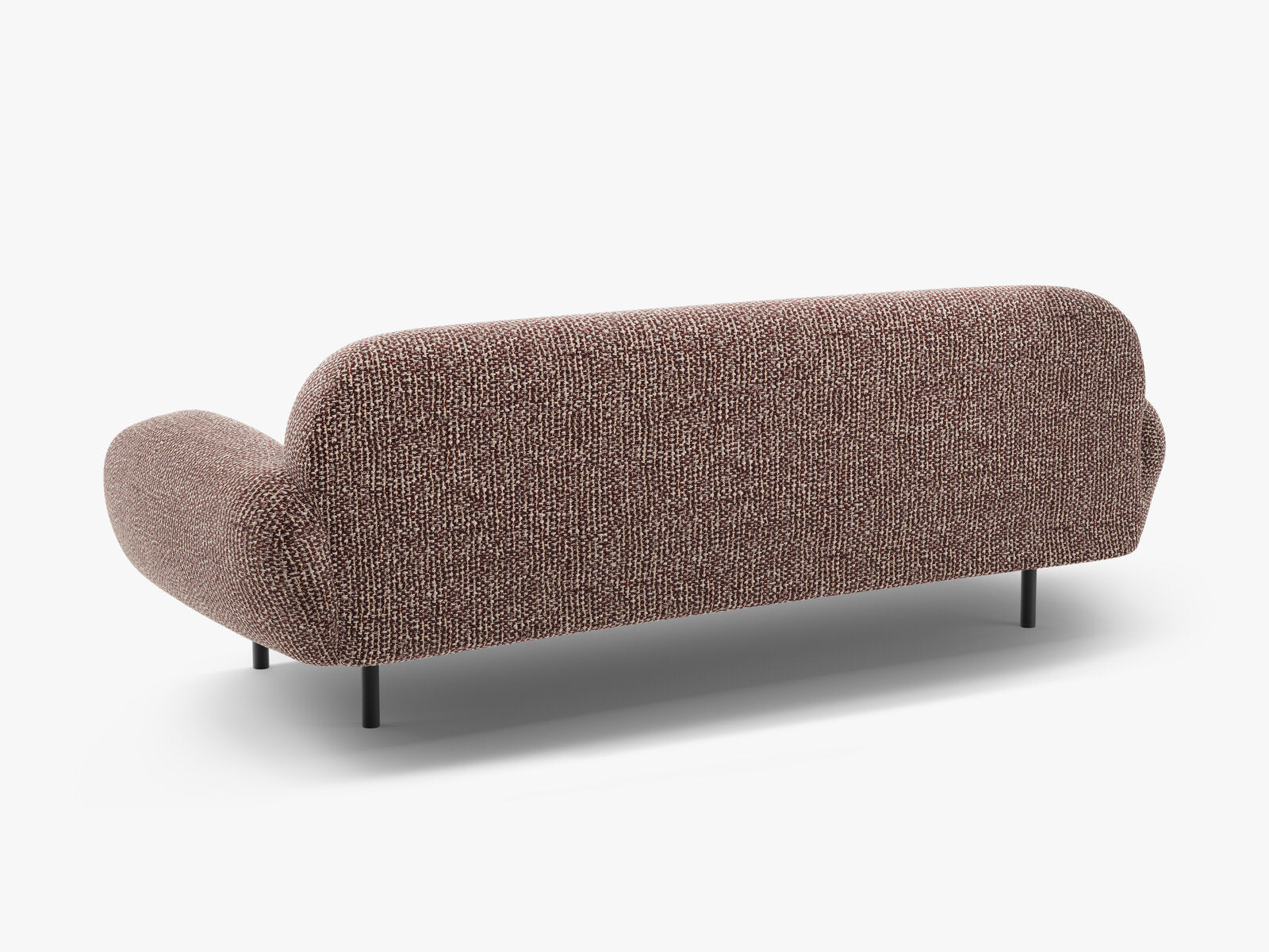 Micadoni Sofa Poppy 3-Sitzer Chenille Silencio Braun