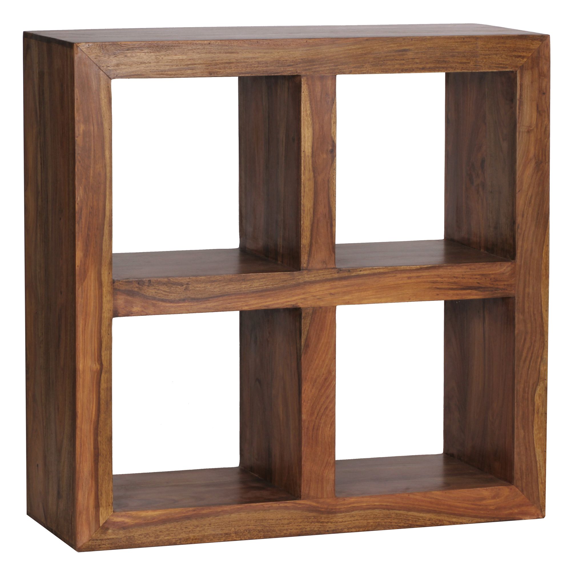Standregal Balsfjord Massivholz Dunkelbraun 82 × 34 × 82 cm