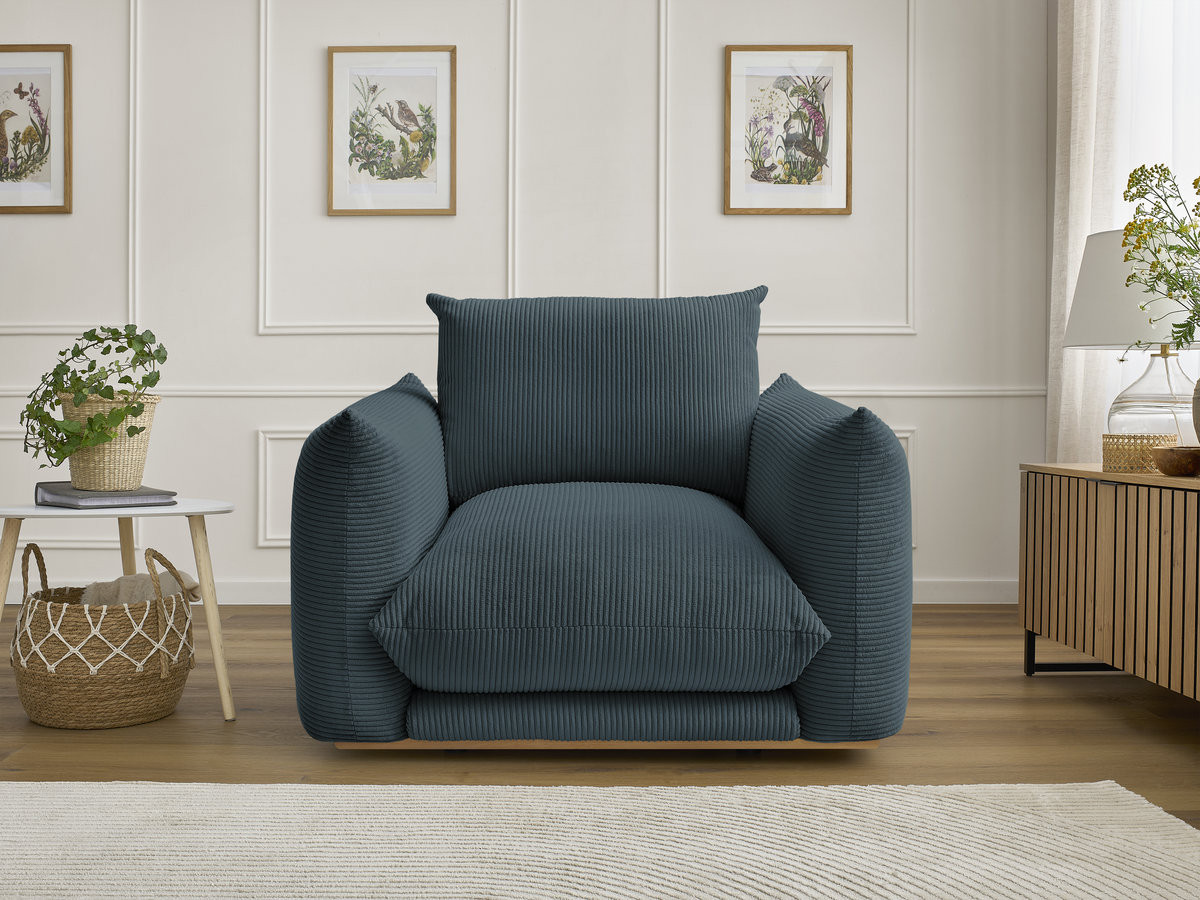 Bobochic Ernest Sessel Cordsamt Blau