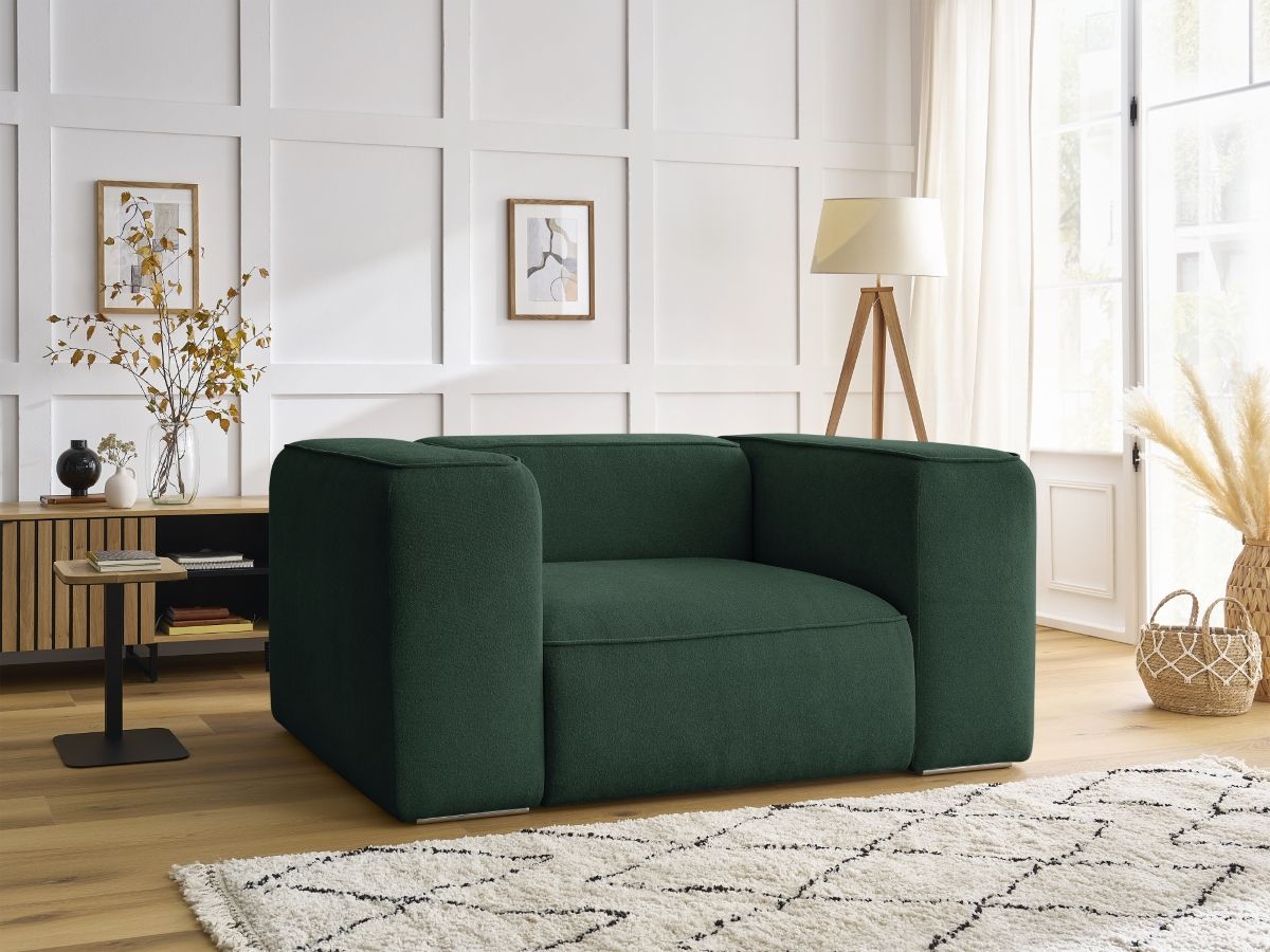 Bobochic Zephyr Sessel Strukturstoff Grün