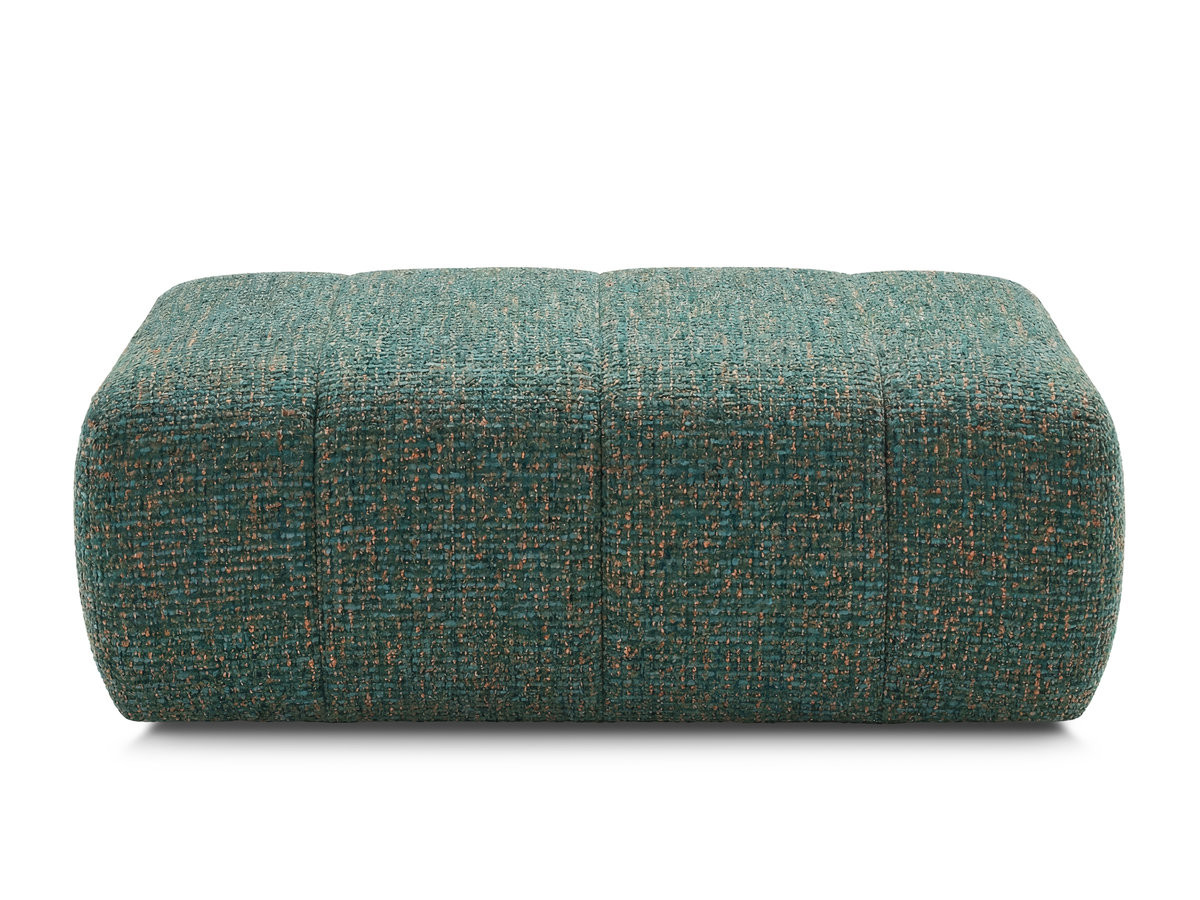 Bobochic Nesty Pouf Melange-Stoff Dunkelgrün