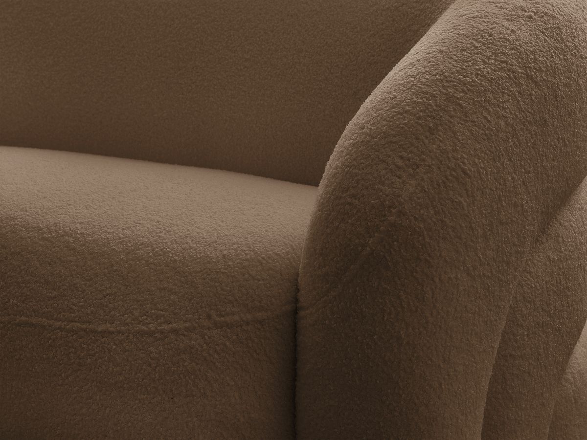 Bobochic Elina Sofa 2-Sitzer Bouclé-Stoff Braun