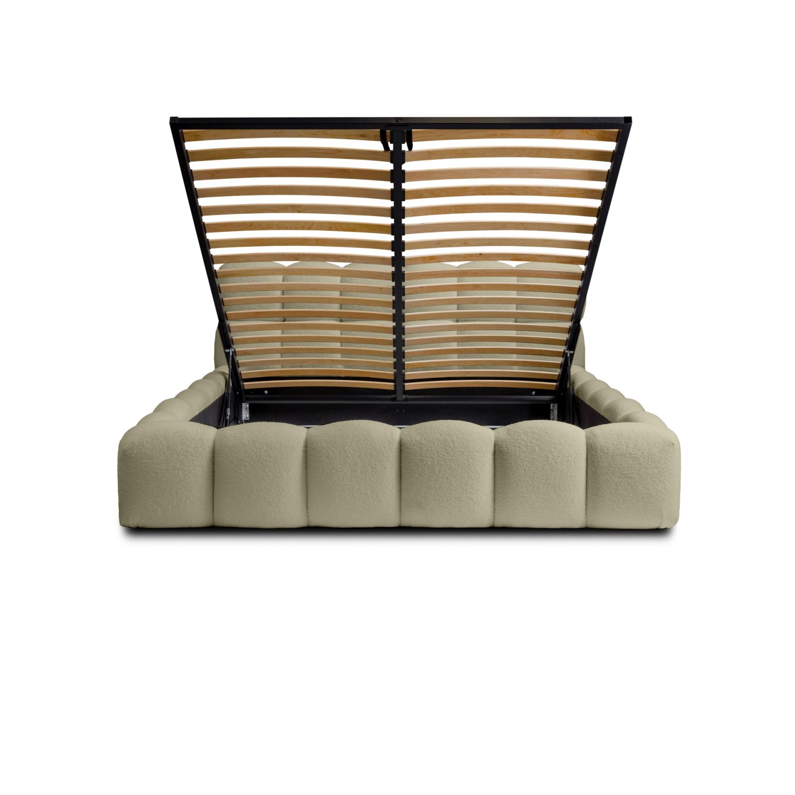 Polsterbett Vento-Slim Boucle 160x200 mit Metallrahmen Quelle 06