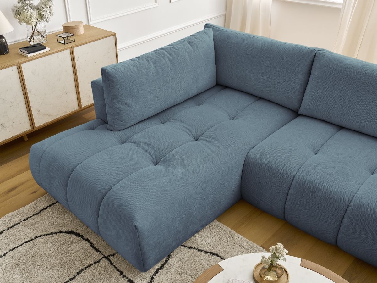 Bobochic Fuji Wohnlandschaft Stoff Hellblau Ecke rechts
