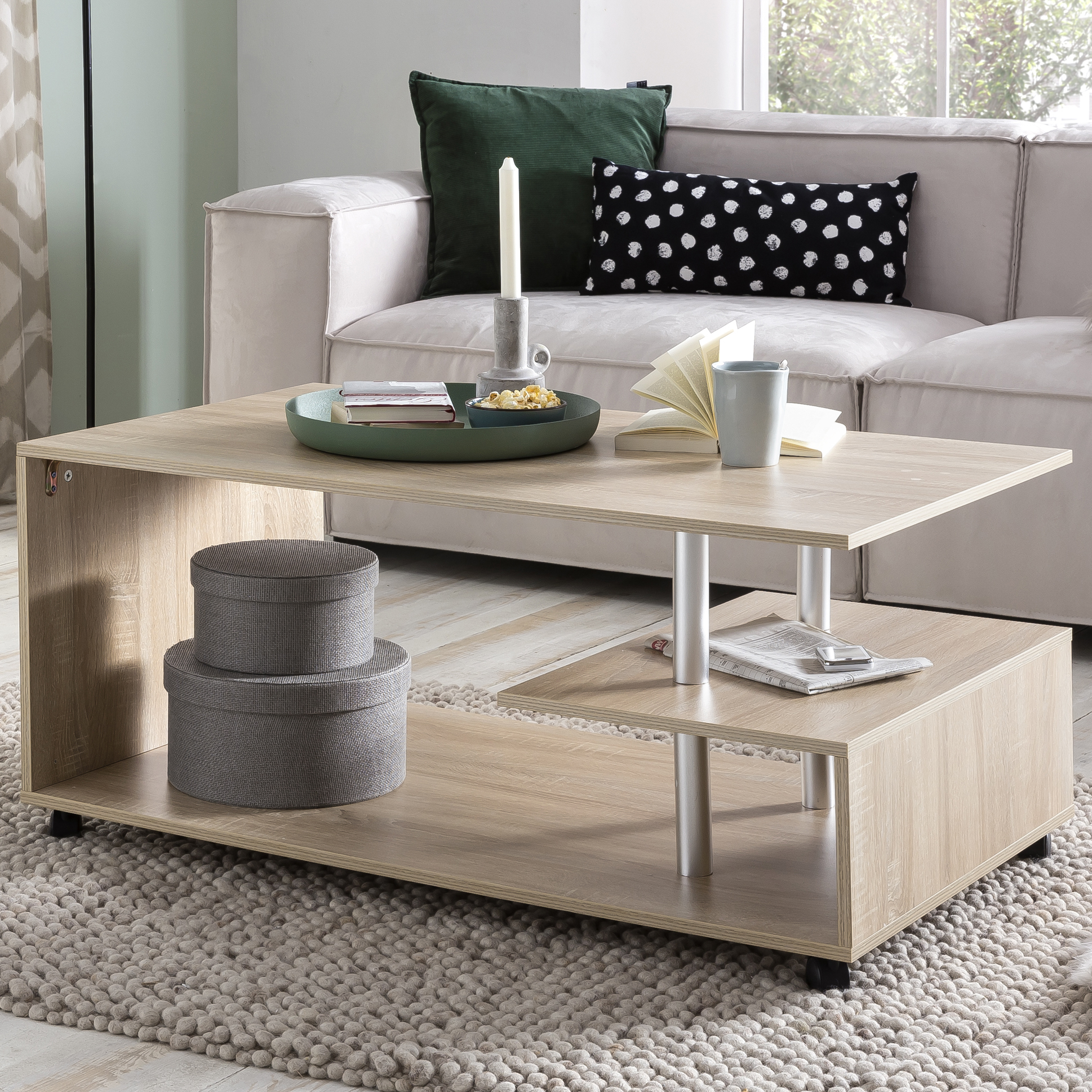Couchtisch Hjortshoj Sonoma 105 × 60 × 48,5 cm